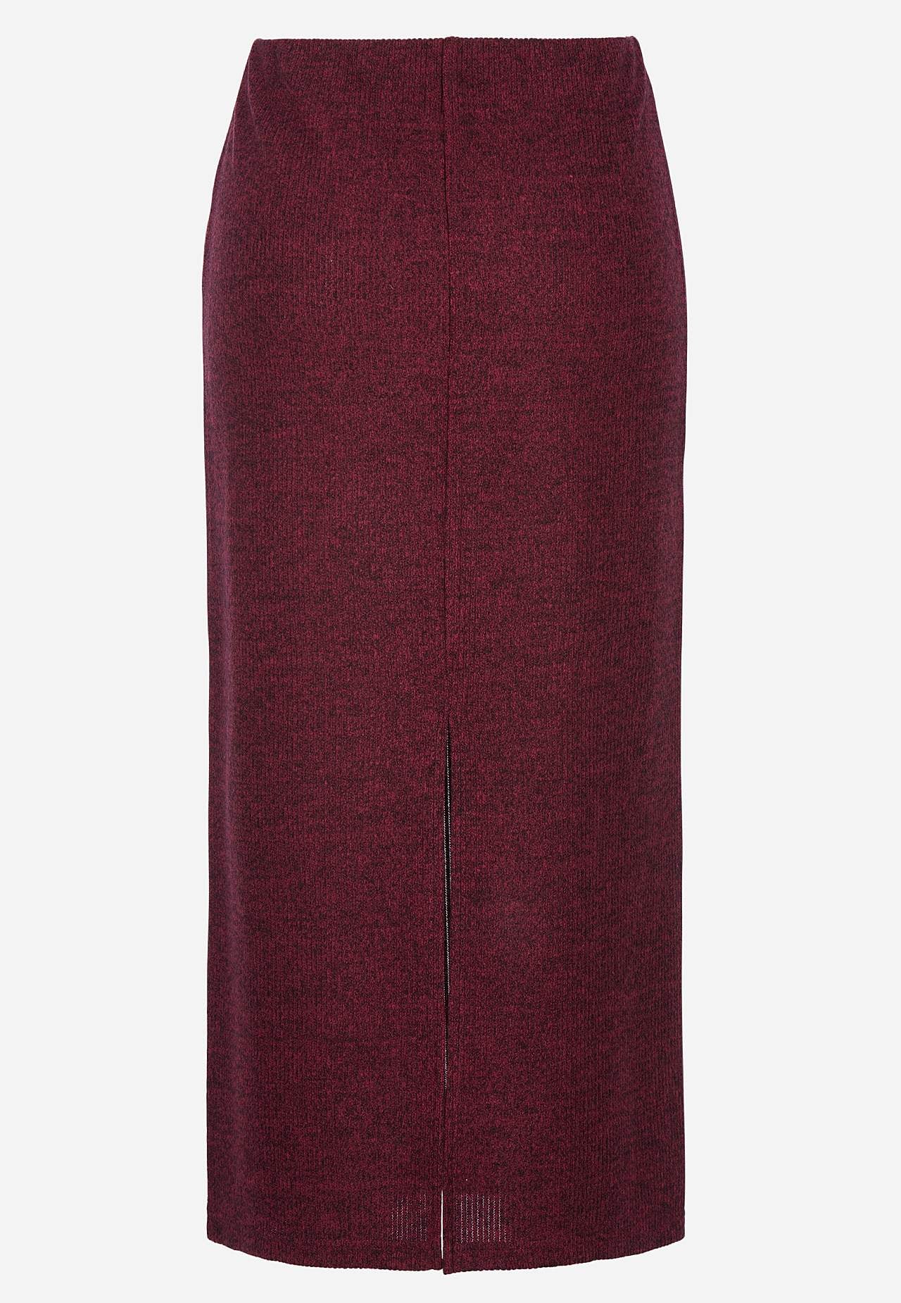 Superblød nederdel med slids Beata