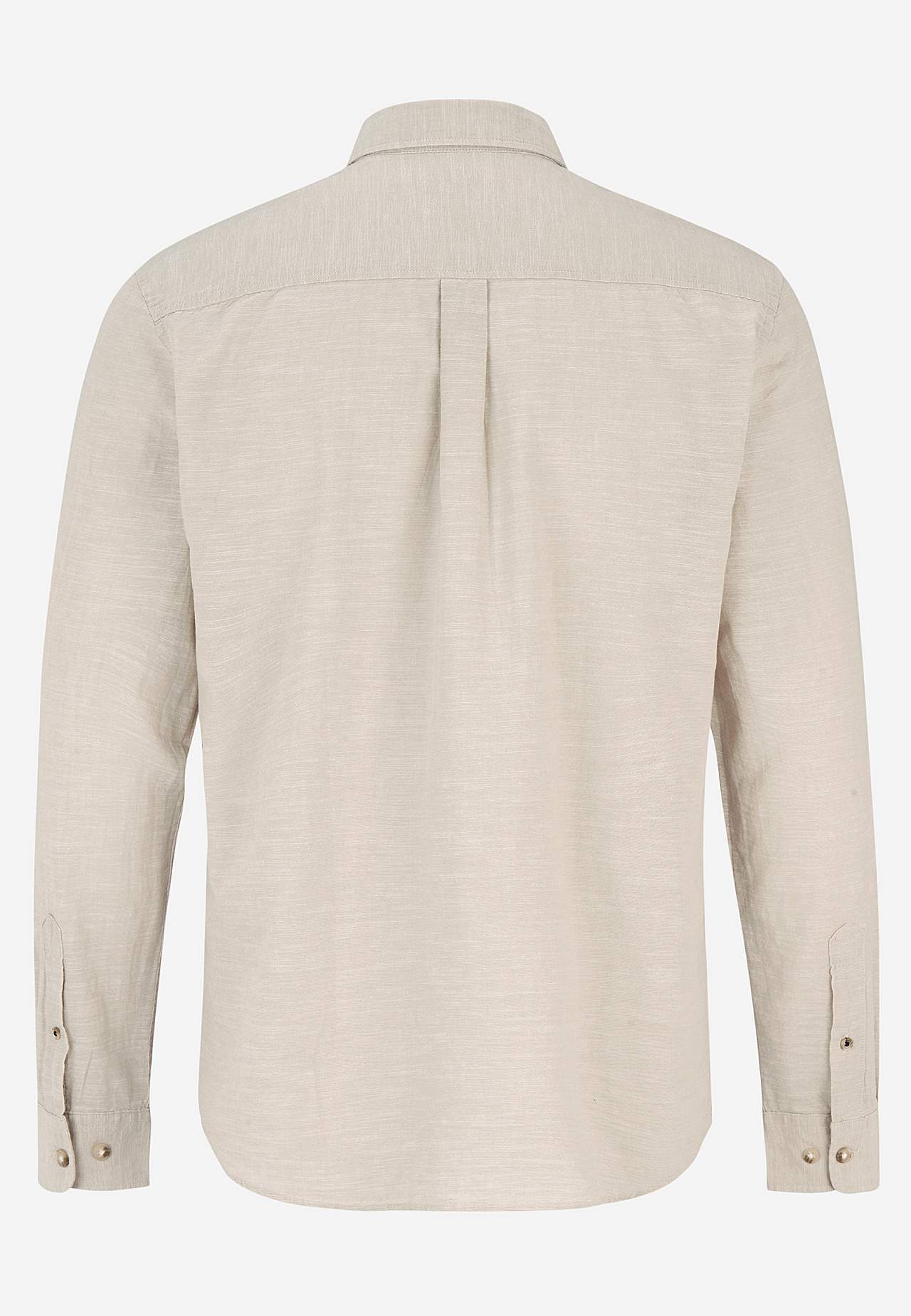 Bomuldsskjorte med hørfølelse