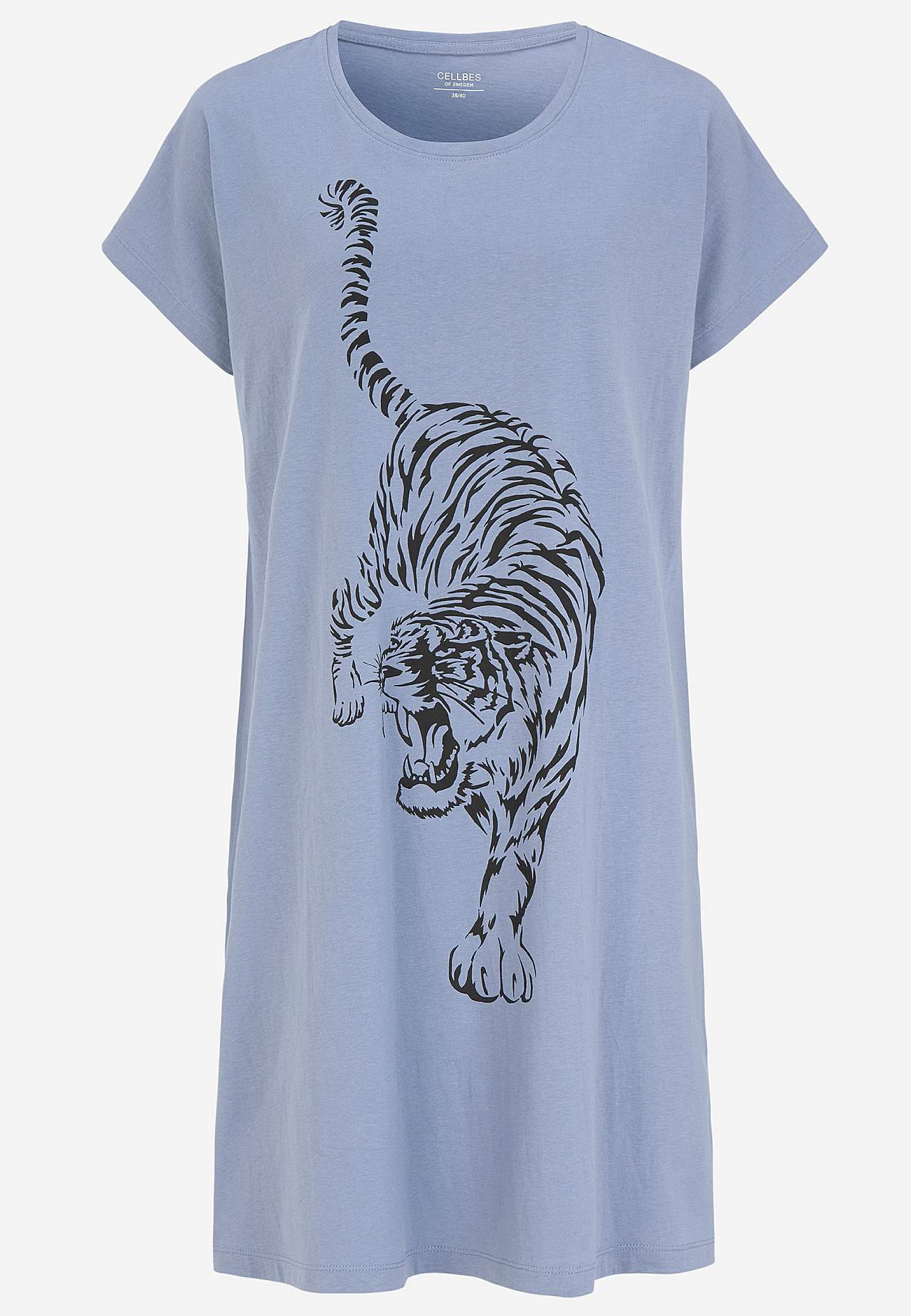 Mønstret natkjole i bomuld 2-pack