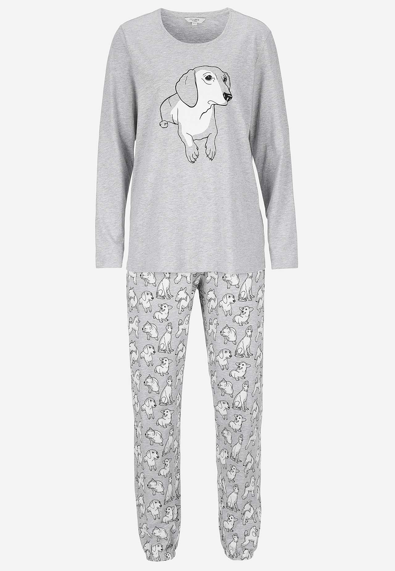 To-delt pyjamas