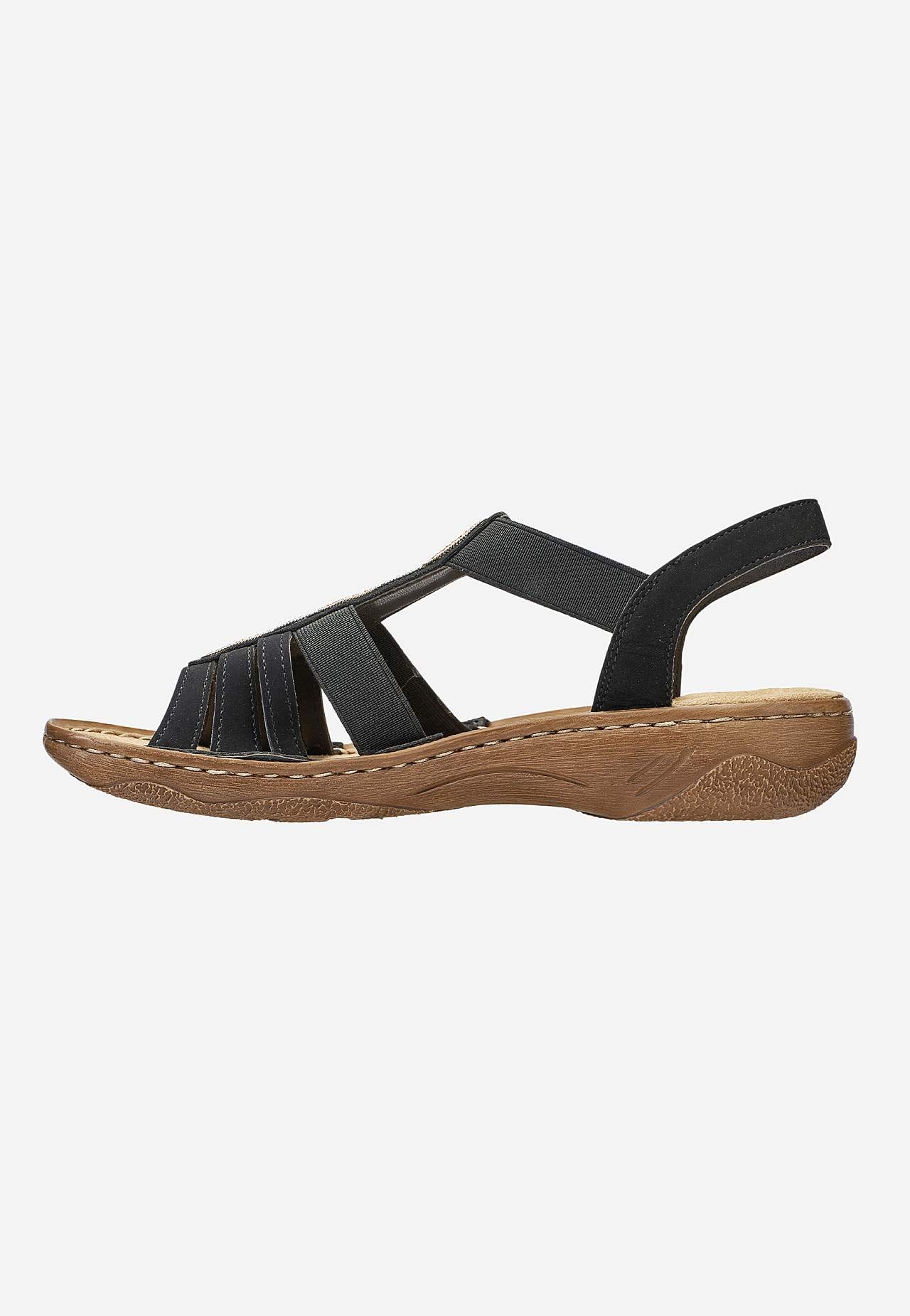 Sandal med elastikremme