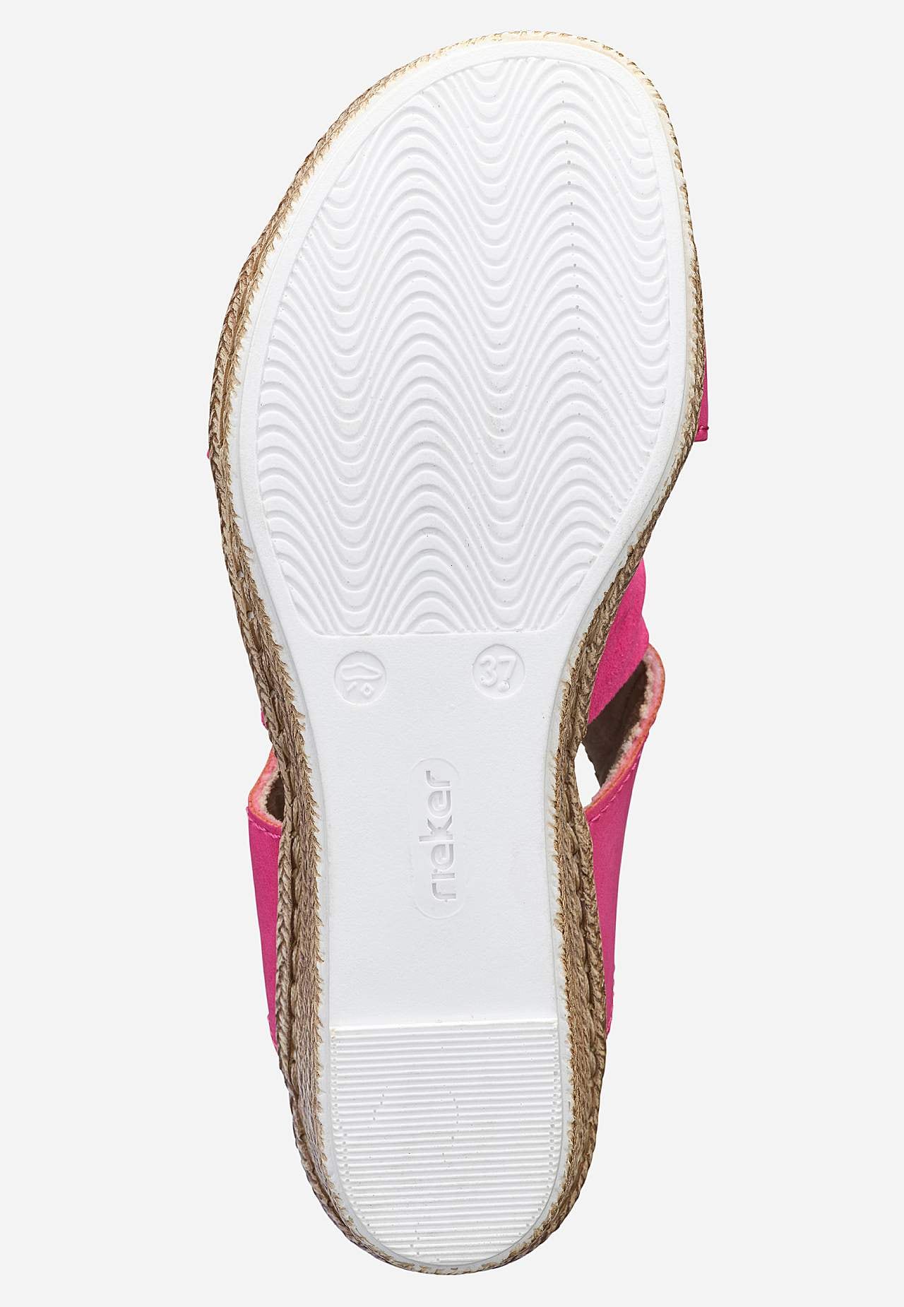 Sandal med hæl med wedgehæl