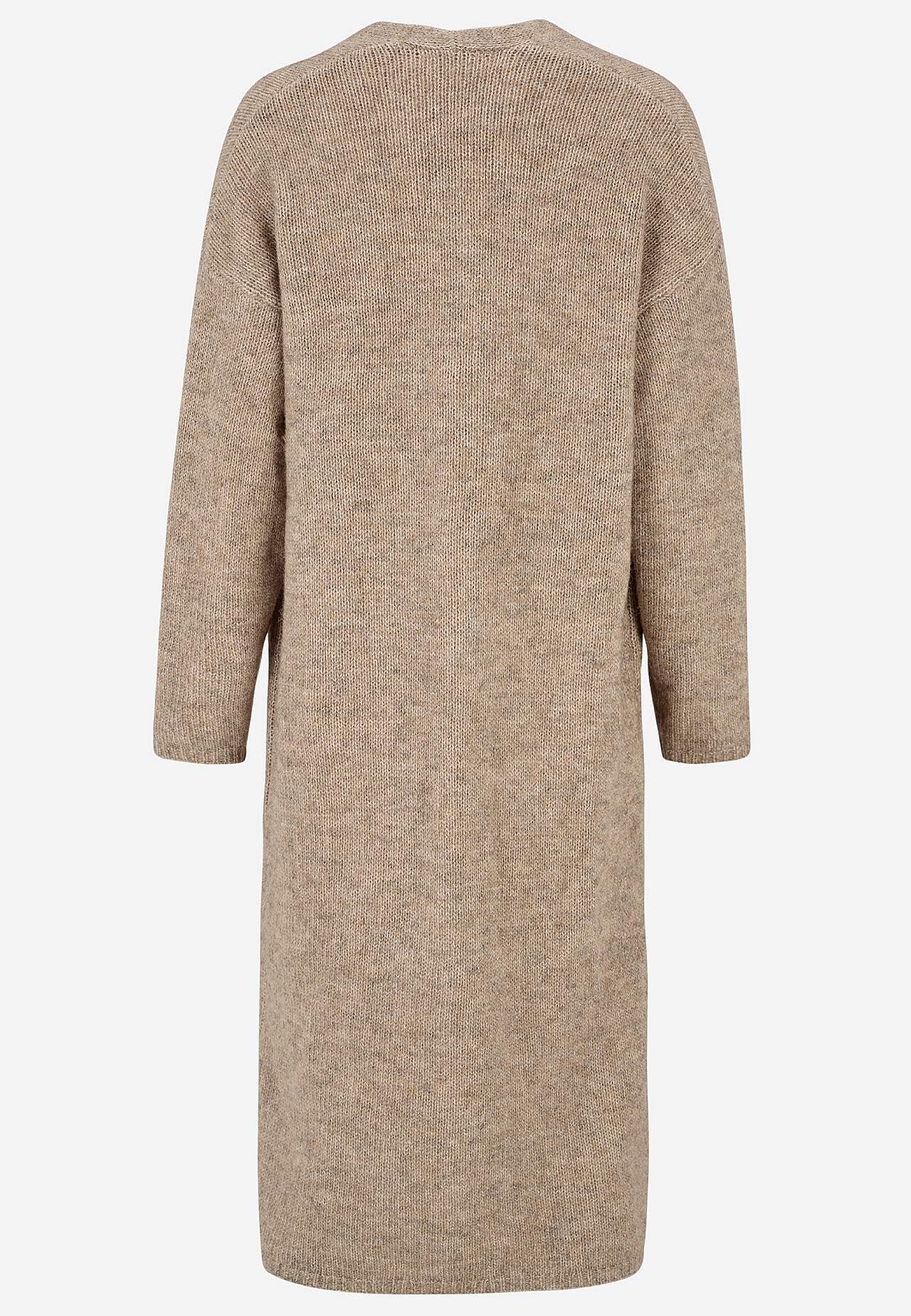 Strikket, lang cardigan