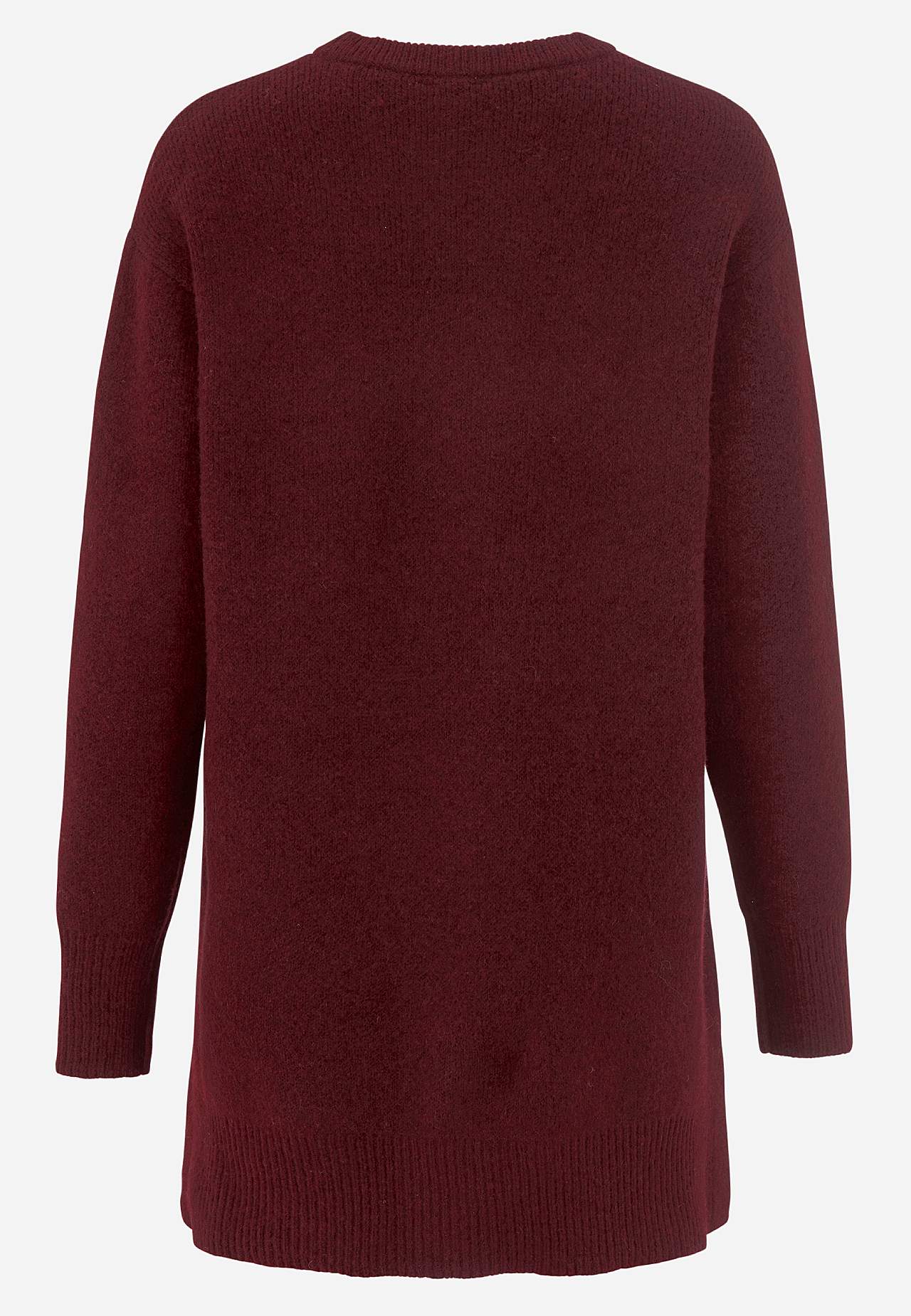 Strikket tunika med slidser