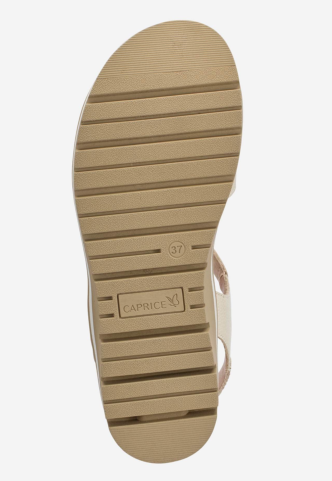 Lædersandal med velcrolukning