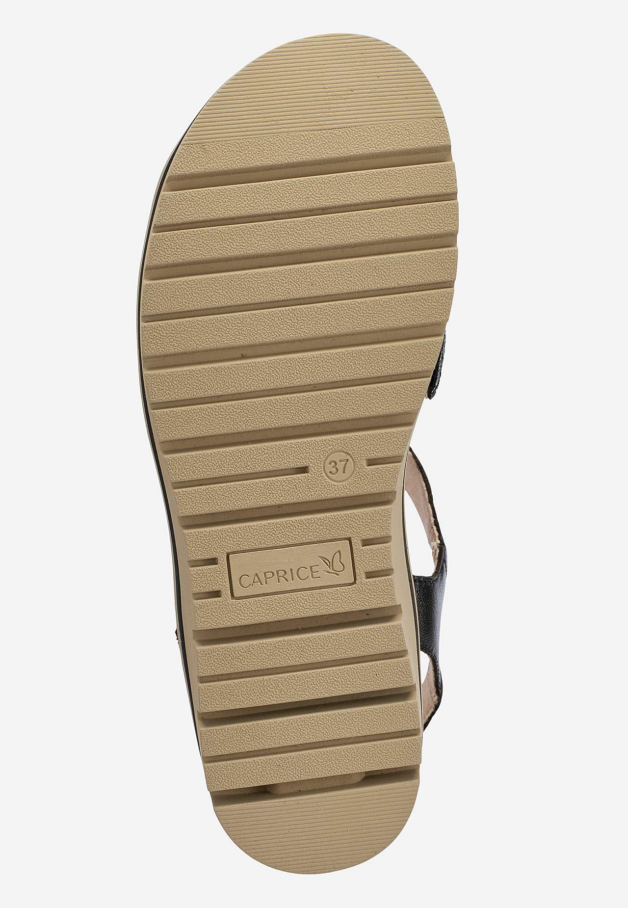 Lædersandal med velcrolukning