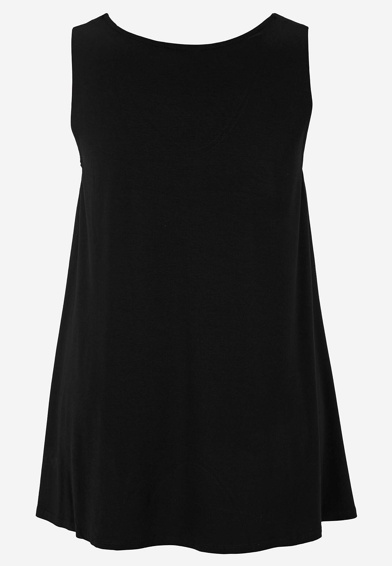 Lang jerseysinglet i lyocell