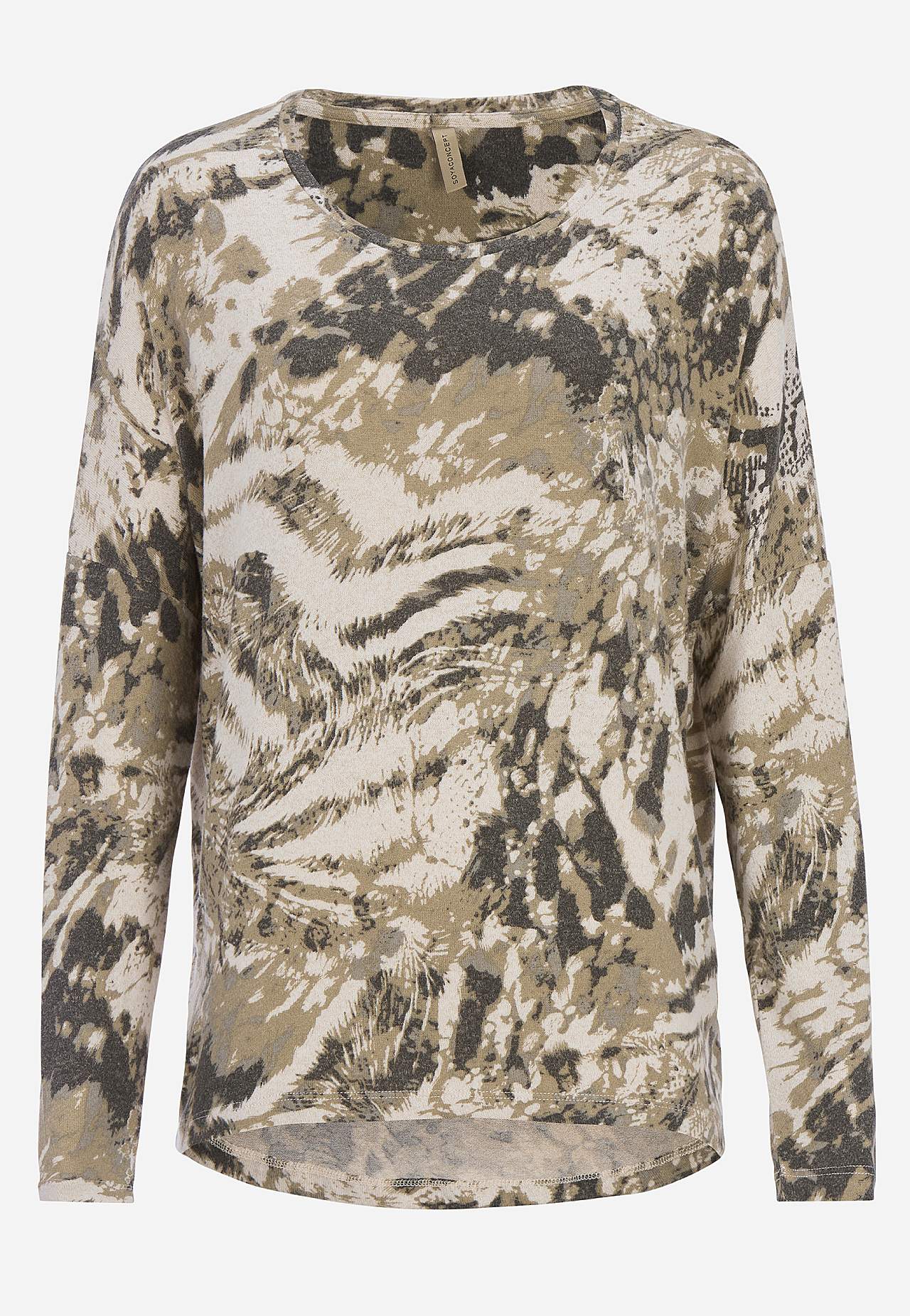 Superblød, mønstret jerseytop