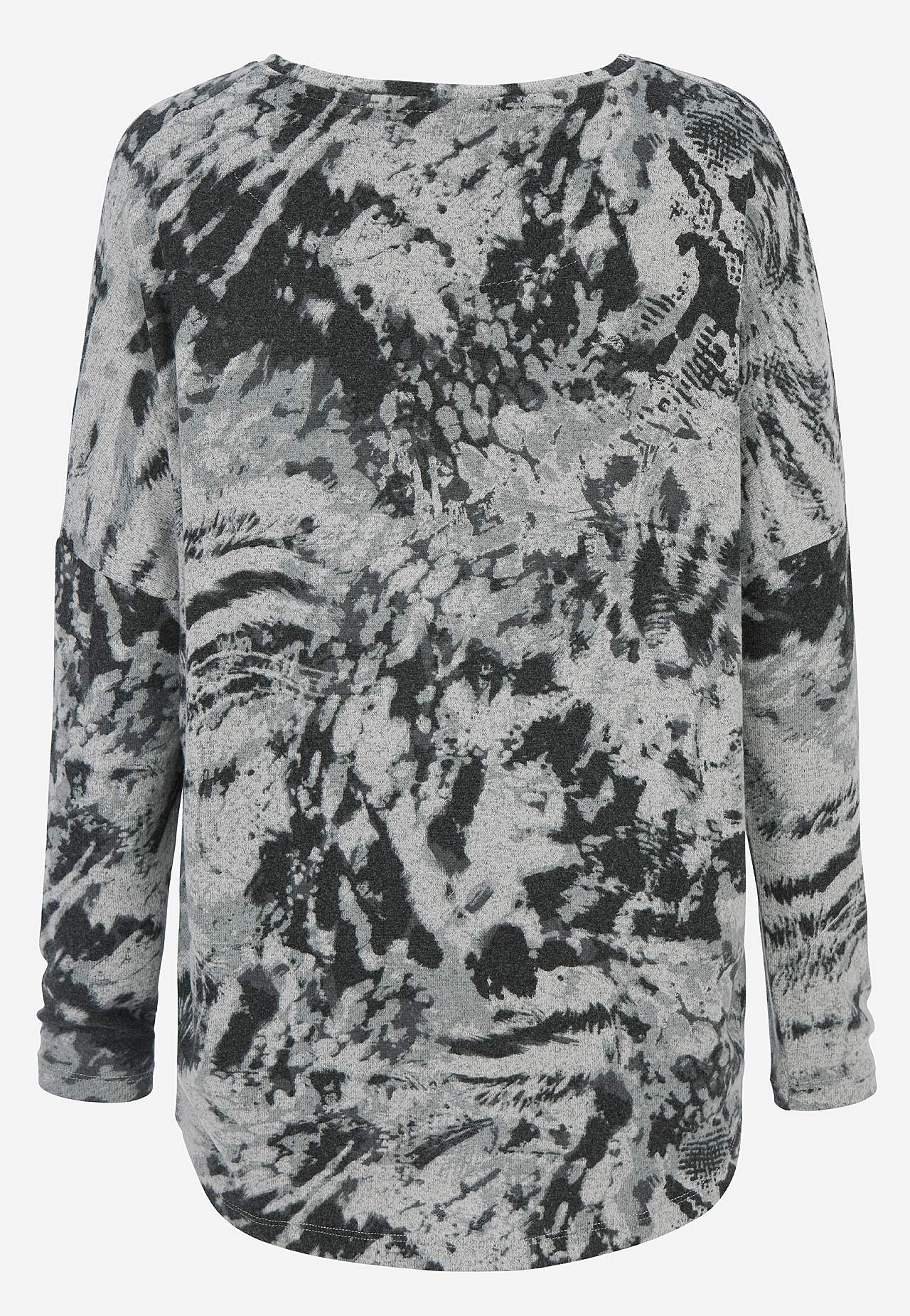Superblød, mønstret jerseytop