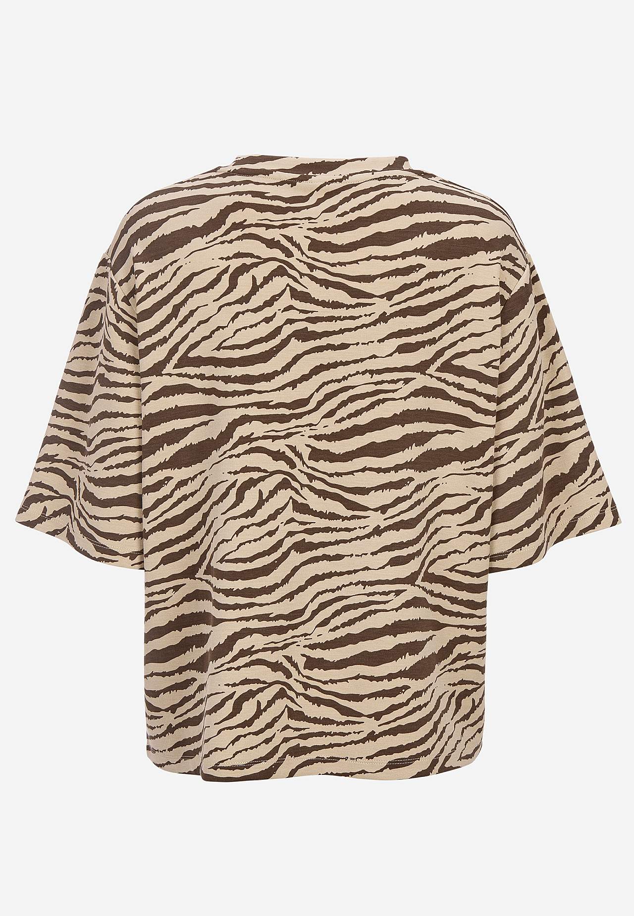 Superblød t-shirt med zebramønster
