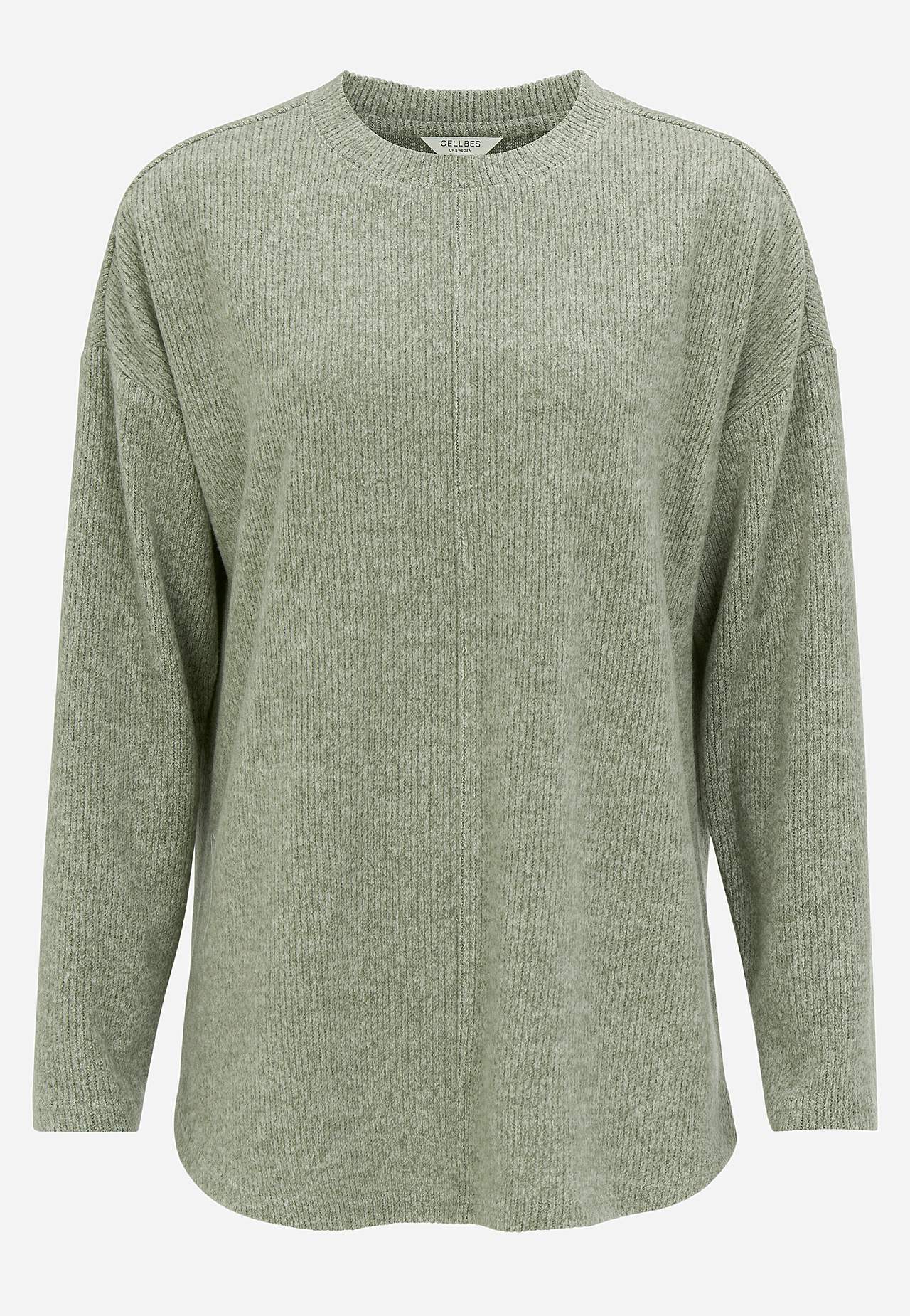 Superblød trøje med dekorativ midtersøm Beata