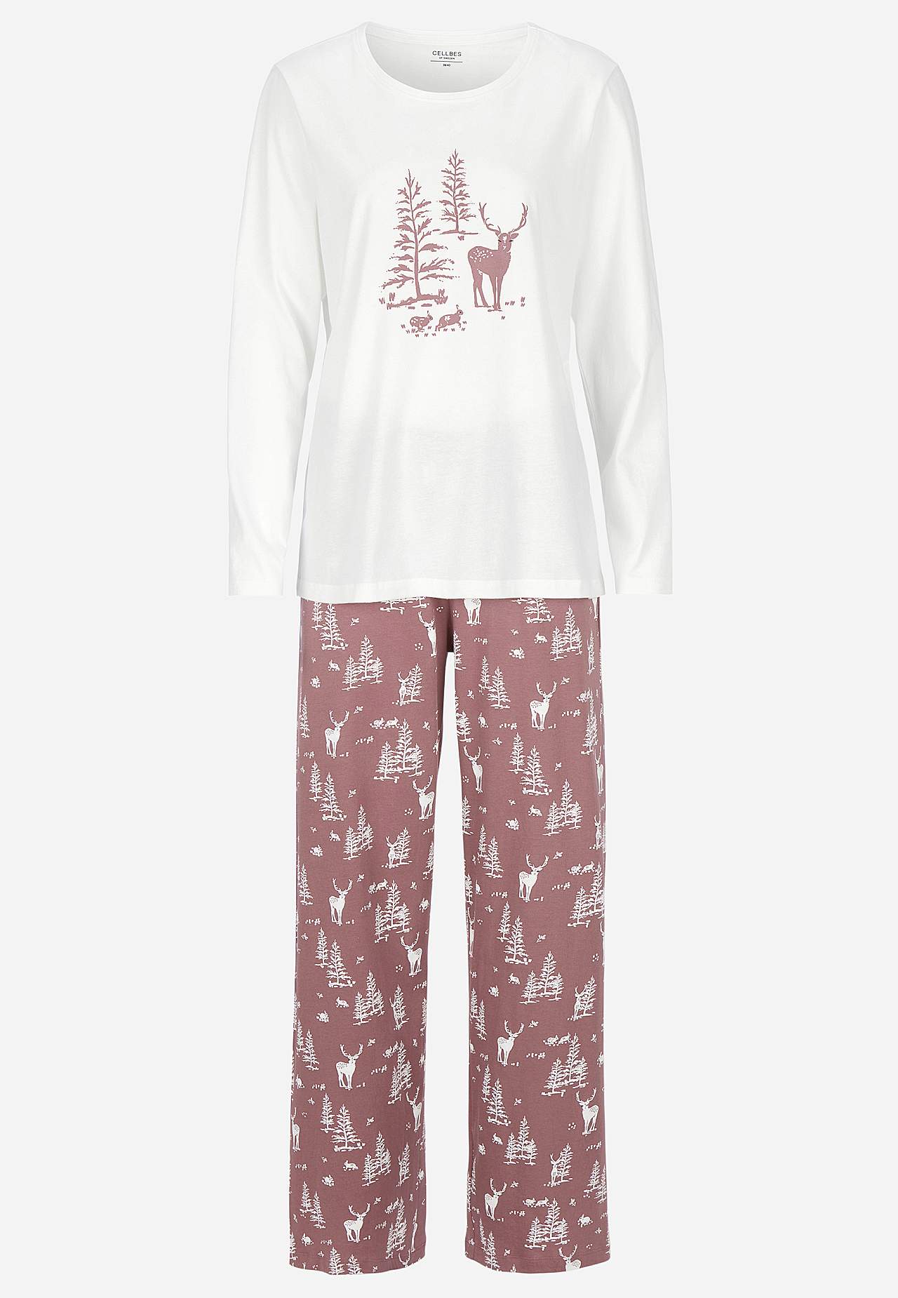 To-delt pyjamas