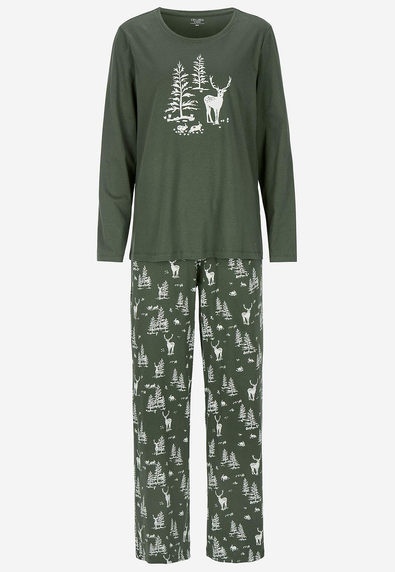 To-delt pyjamas