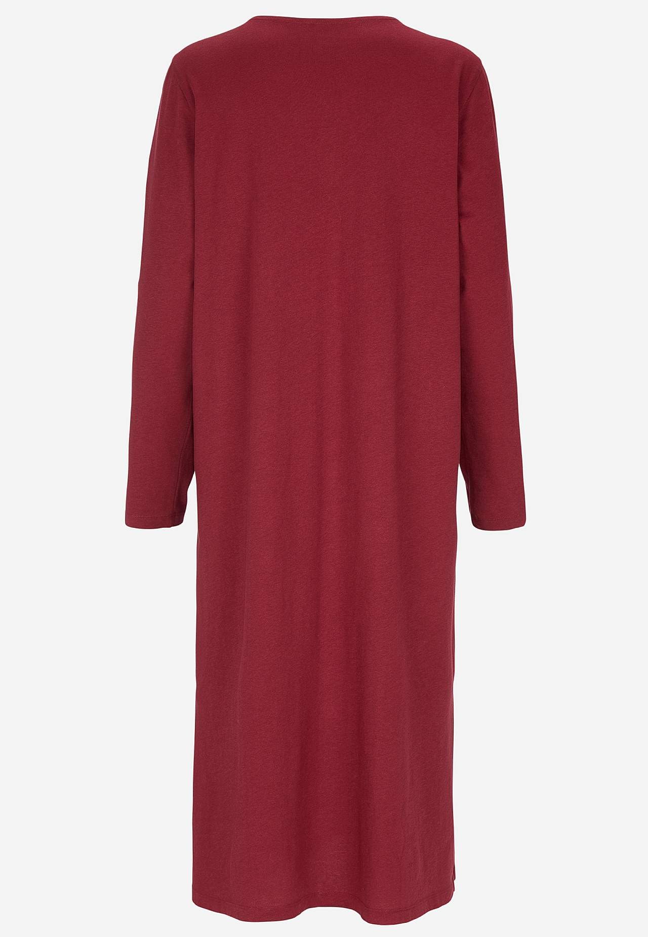 Lang natkjole med blondekant