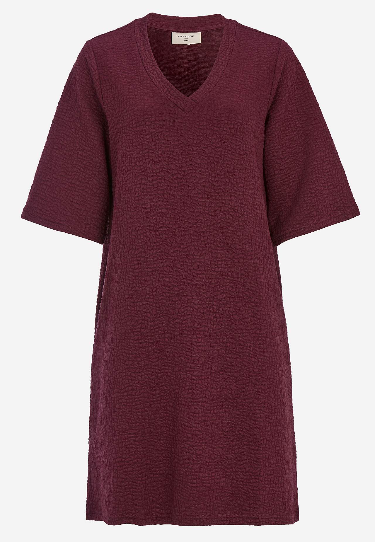 Strukturmønstret jerseykjole