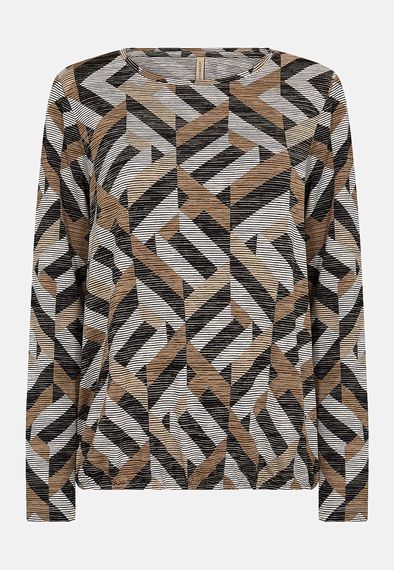 Langærmet jerseytop