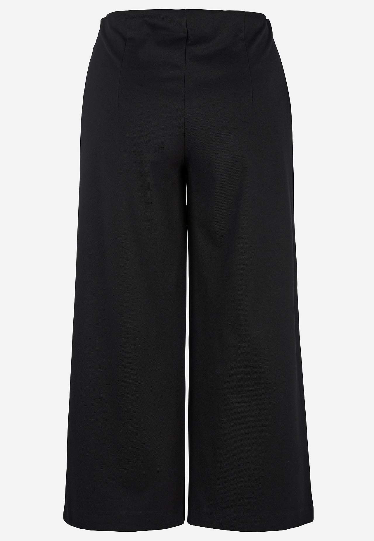 Elastiske, elegante bukser med bredt ben