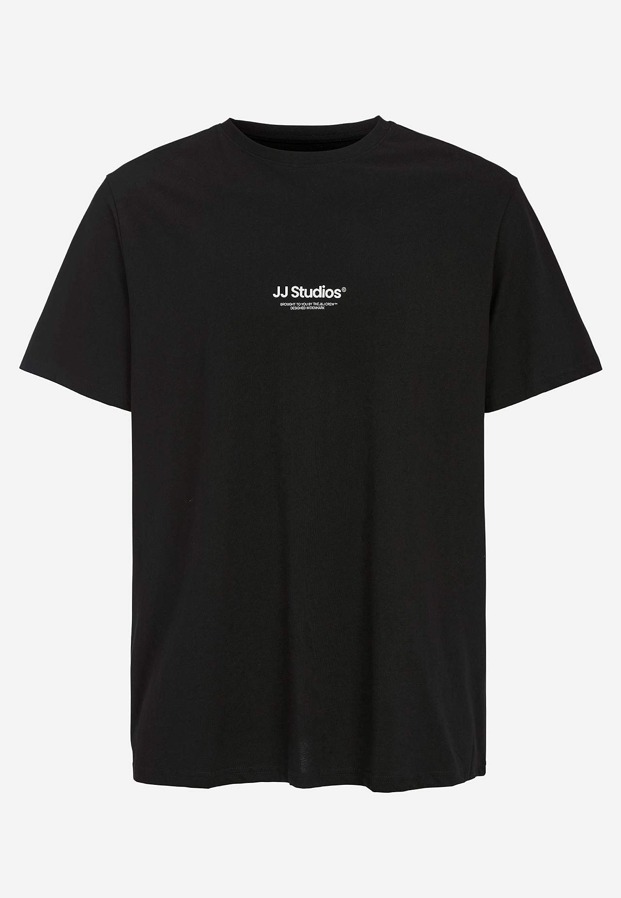 T-shirt med tryk ved fronten