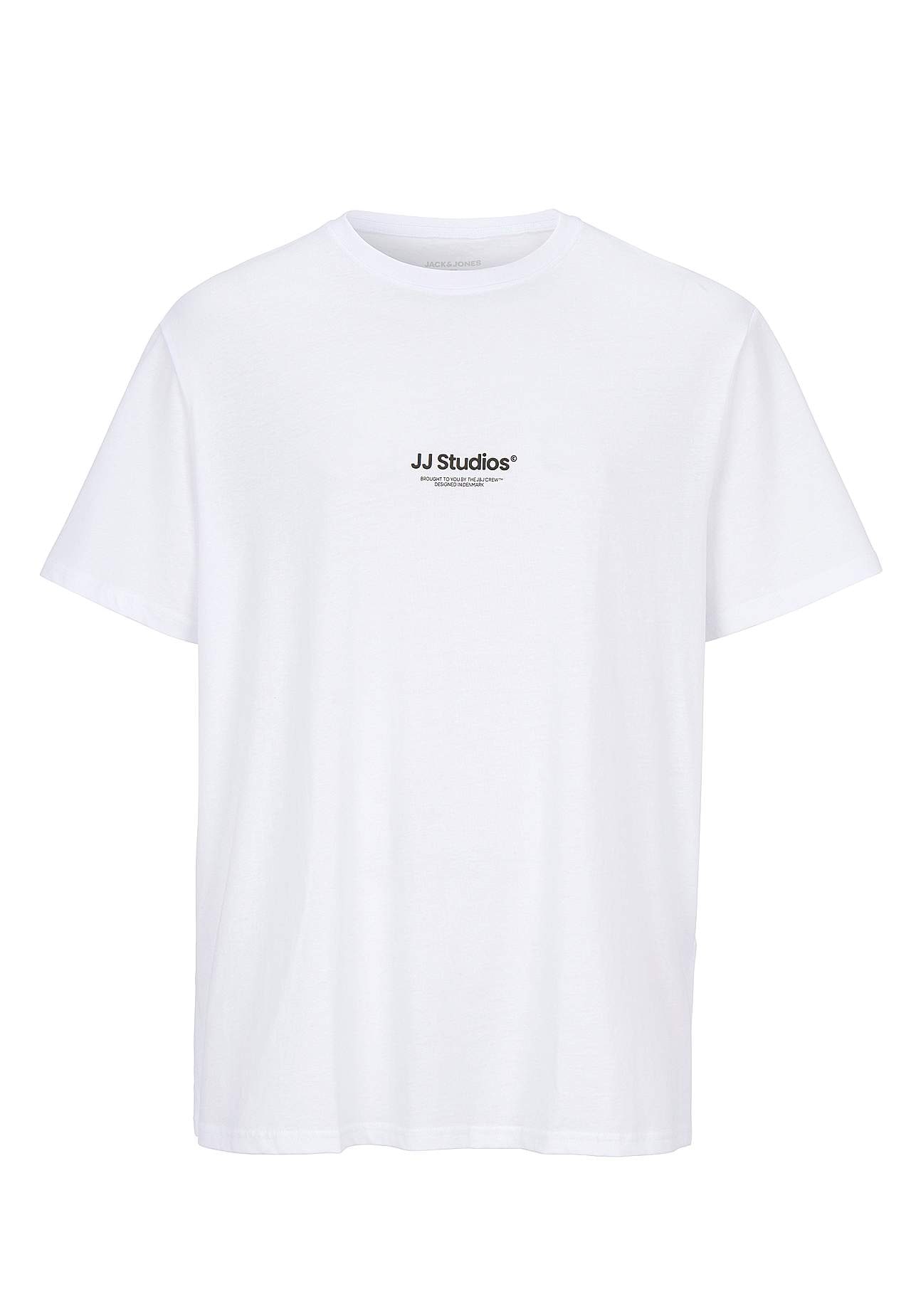 T-shirt med tryk ved fronten