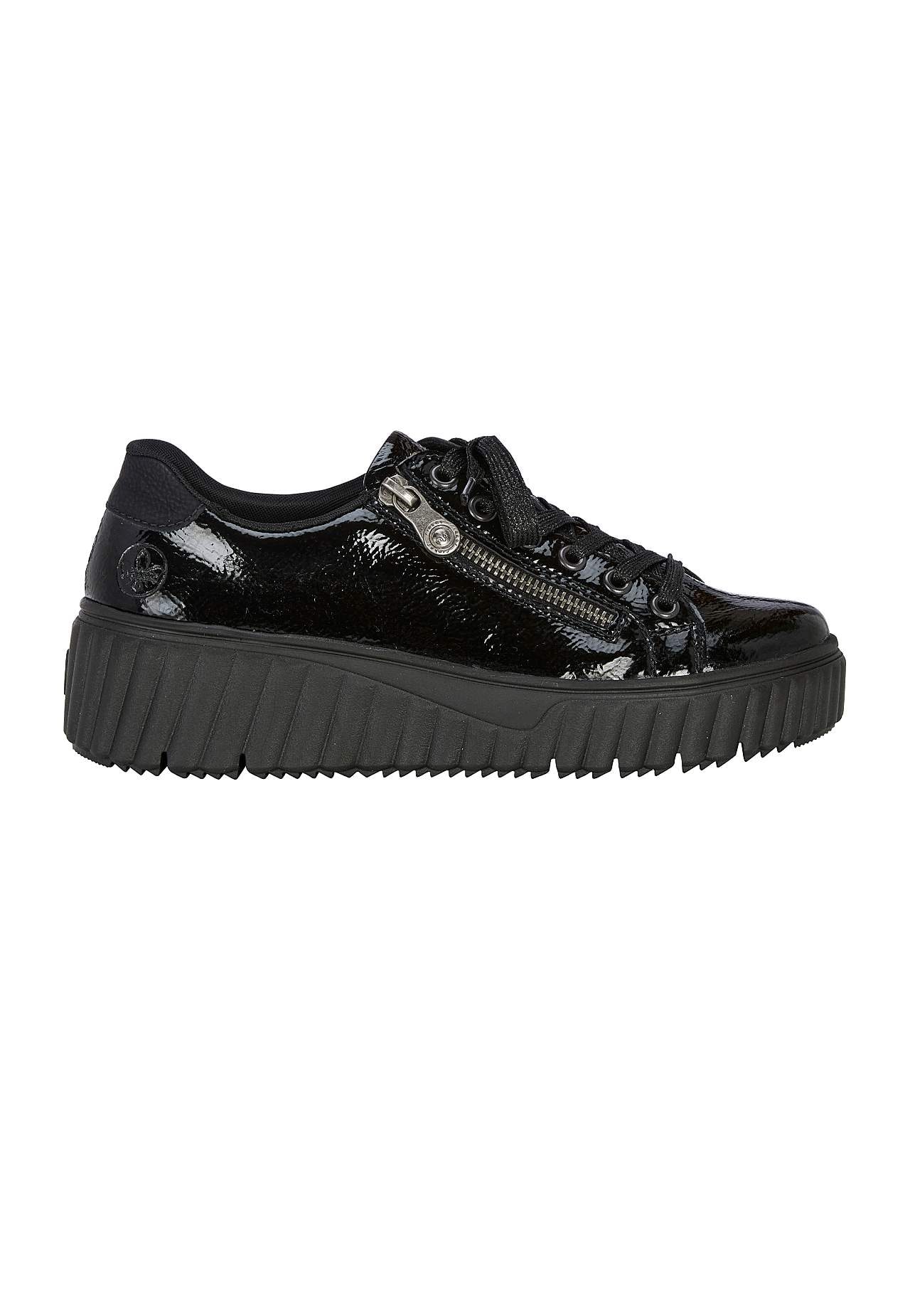 Patent sneaker i læder