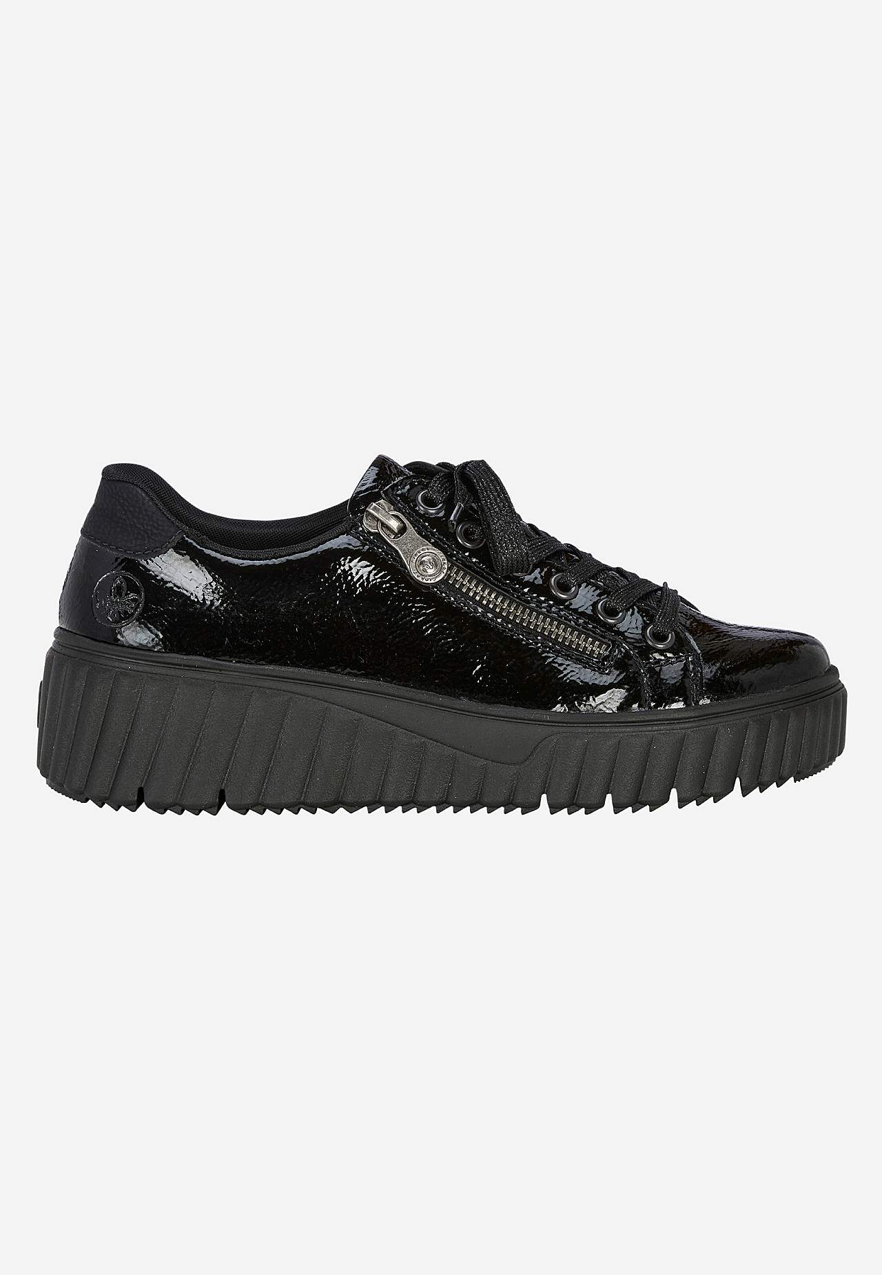 Patent sneaker i læder