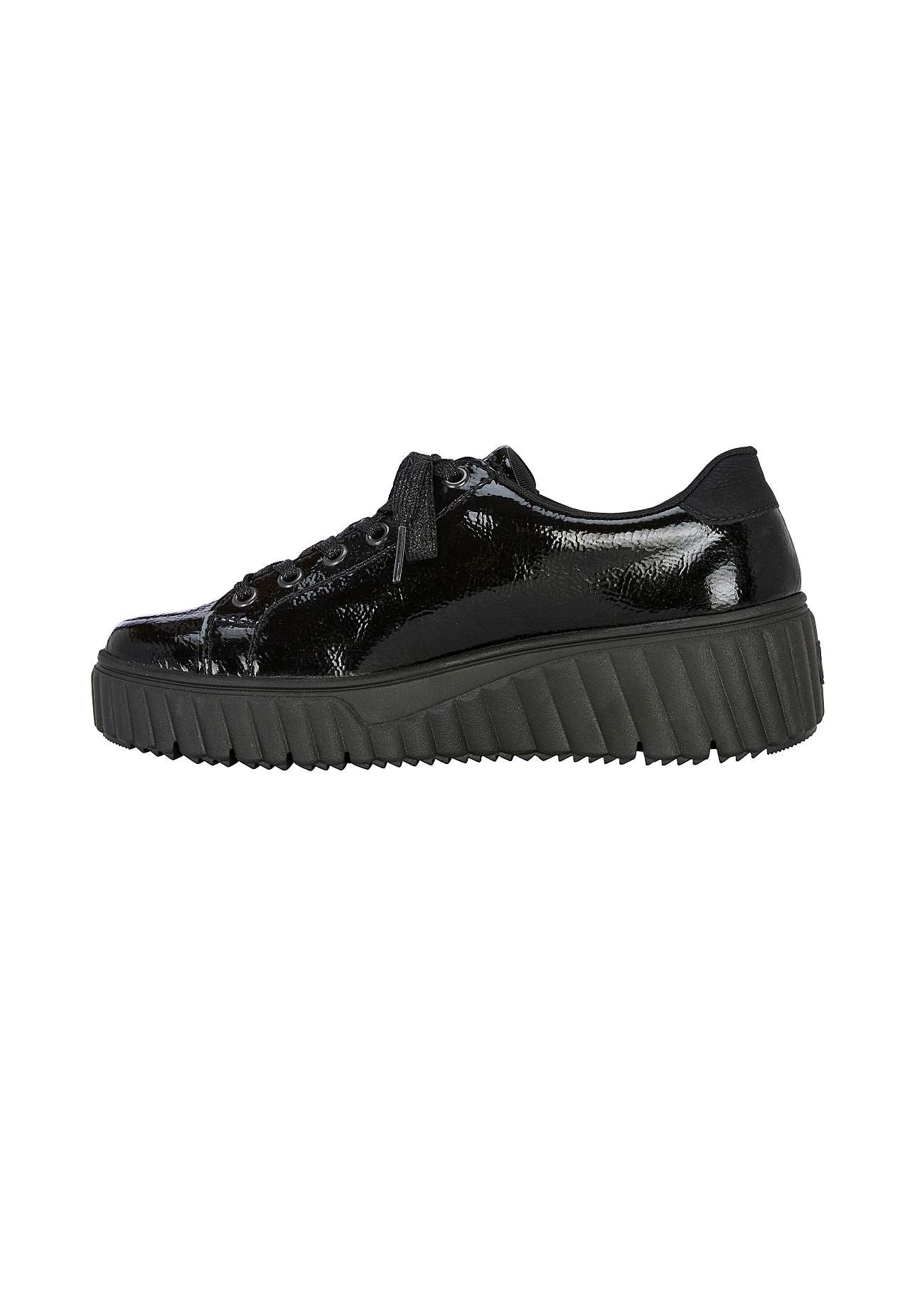 Patent sneaker i læder