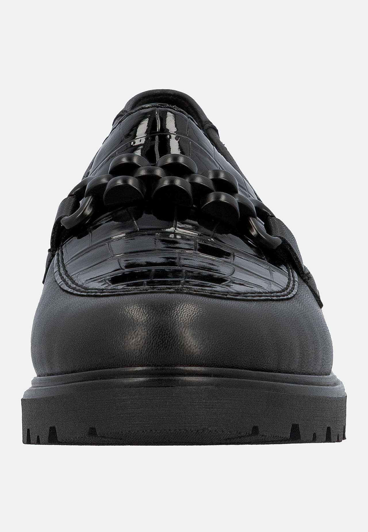 Loafer med sort metallukning