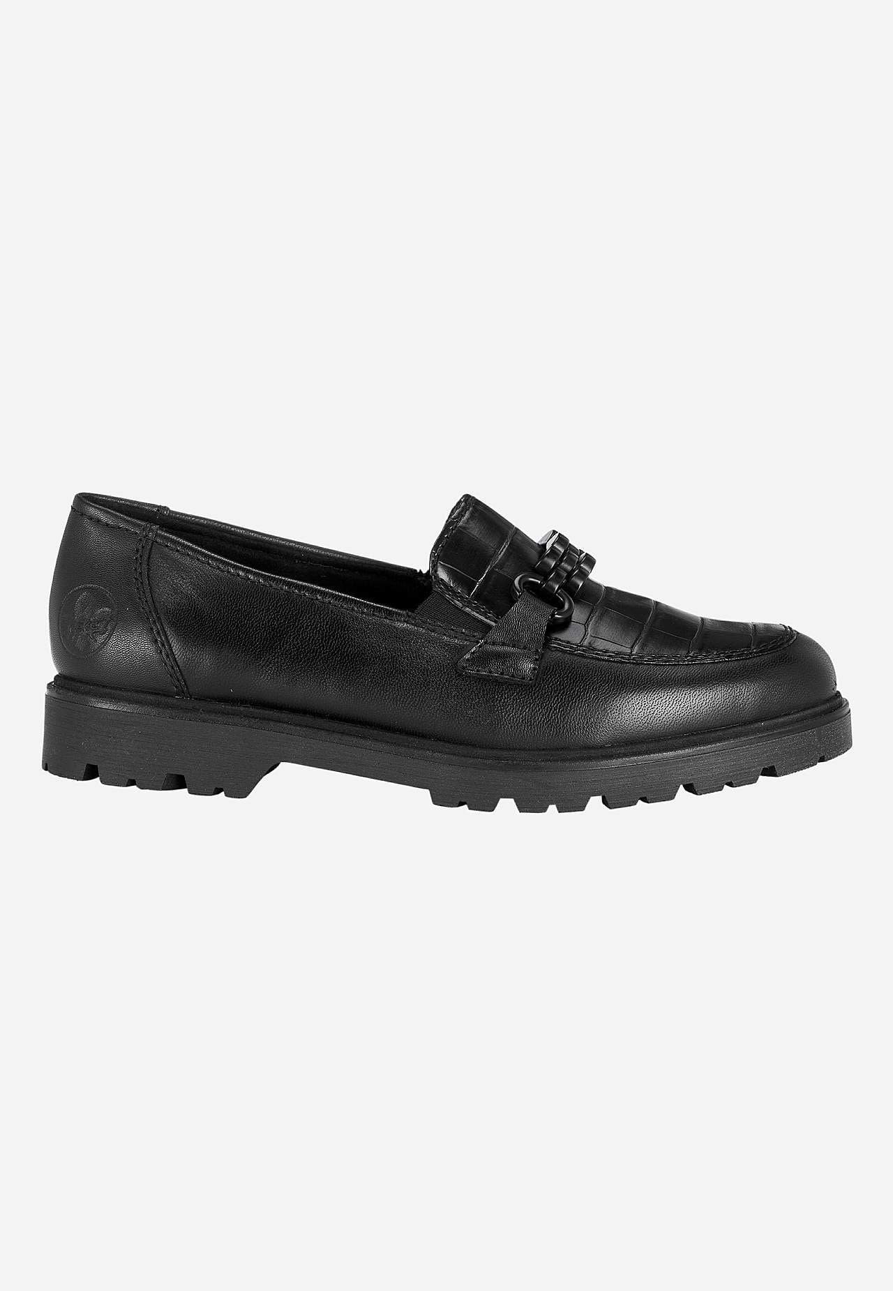 Loafer med sort metallukning