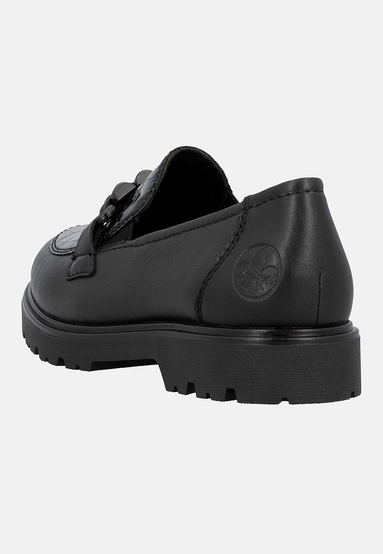 Loafer med sort metallukning