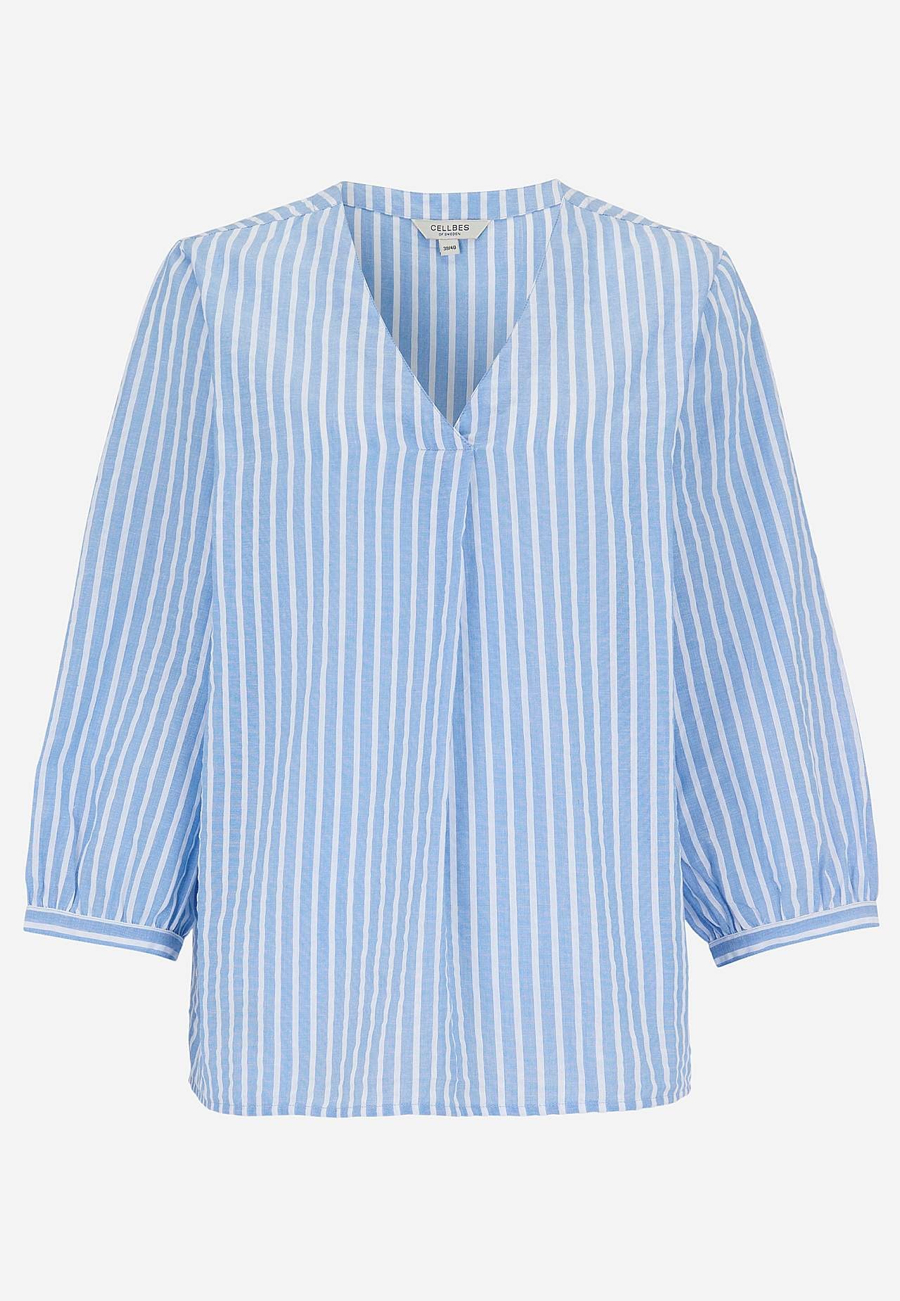 Bluse i seersucker