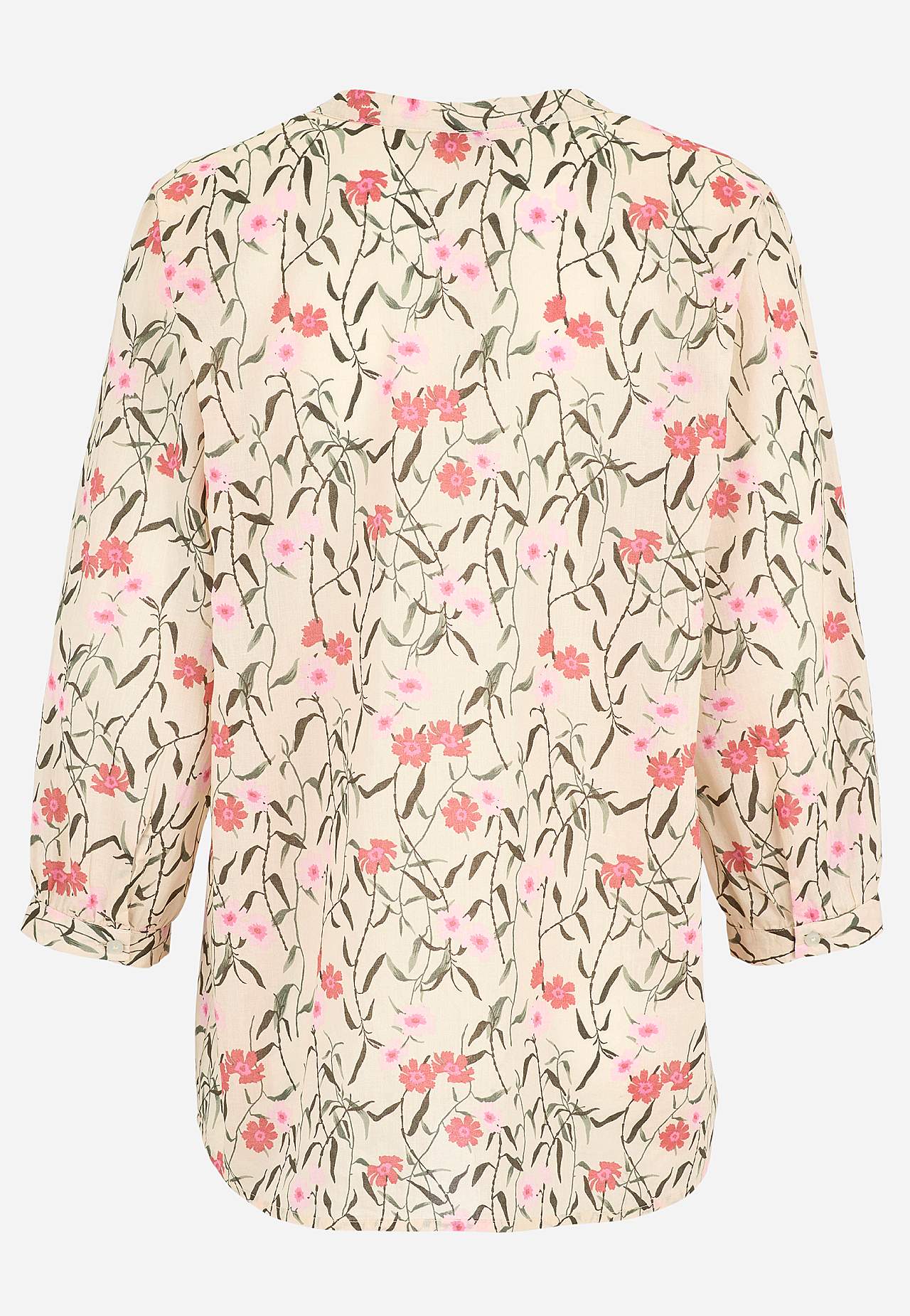 Vævet tunika med et blomstermønster