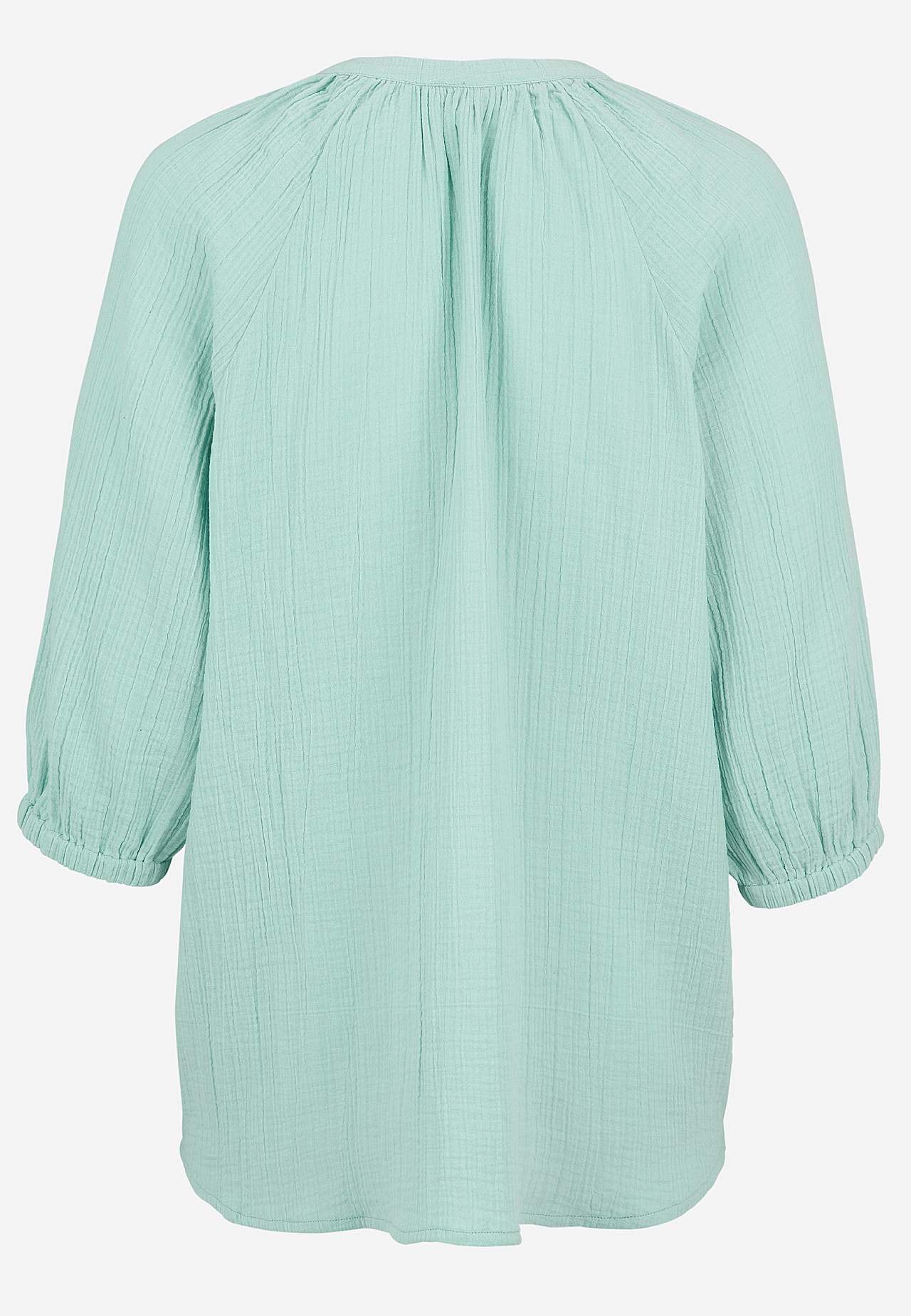 Tunika i rynket bomuld