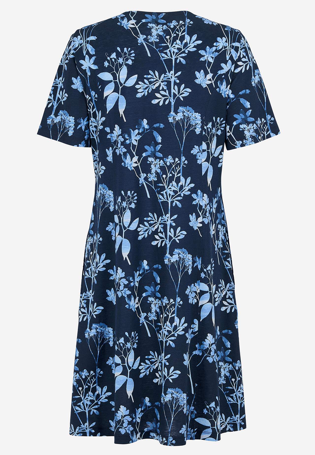 Mønstret jerseykjole med lommer