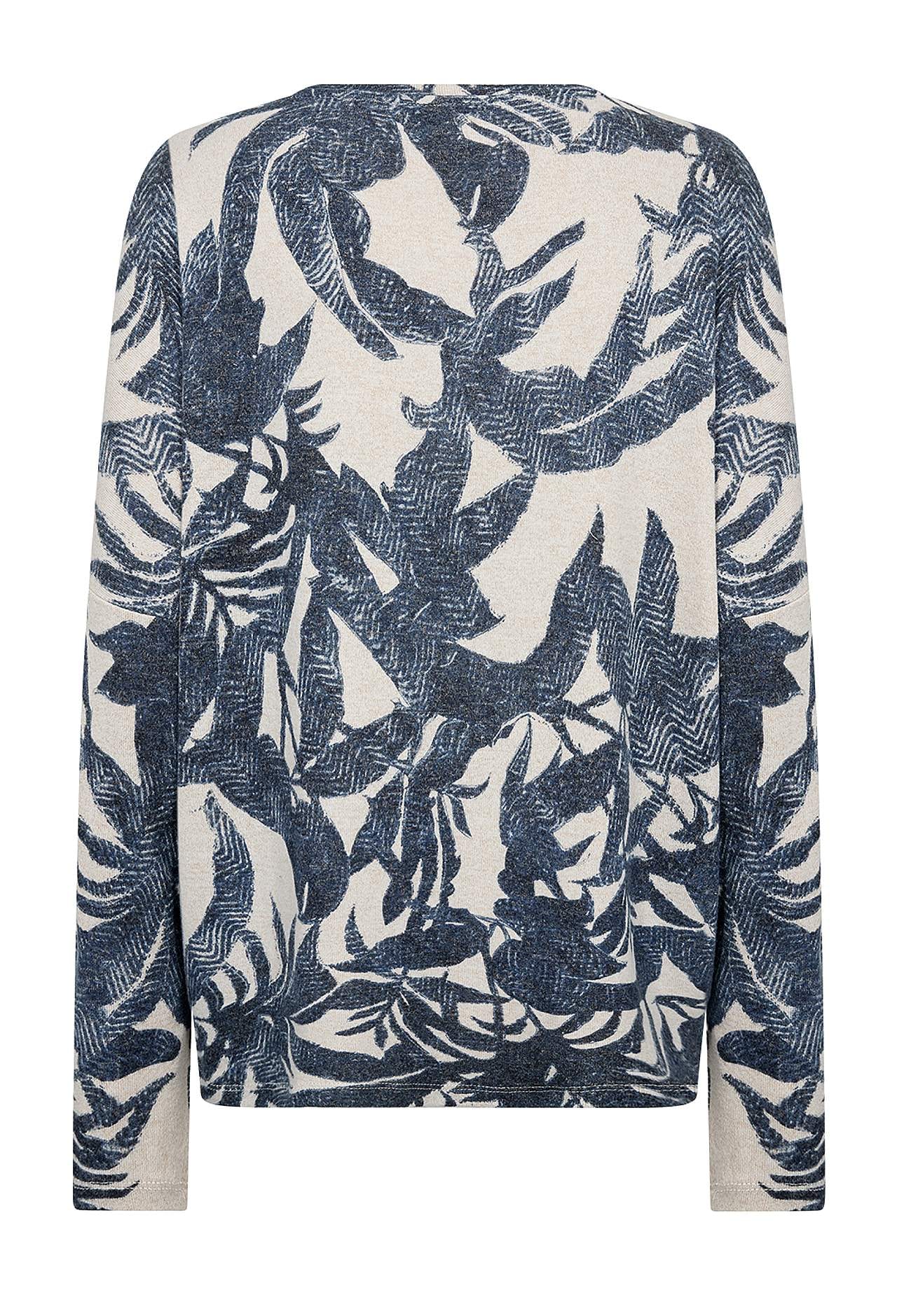 Ultrablød, mønstret jerseytop