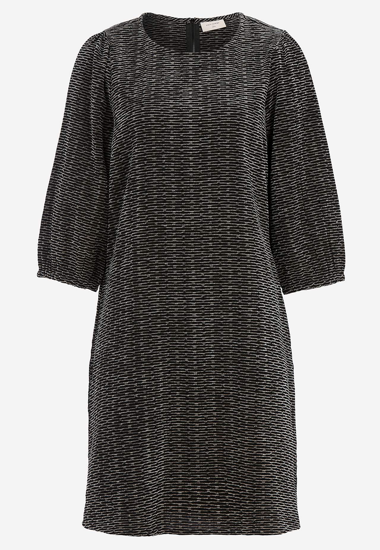 Jacquardvævet kjole med lommer