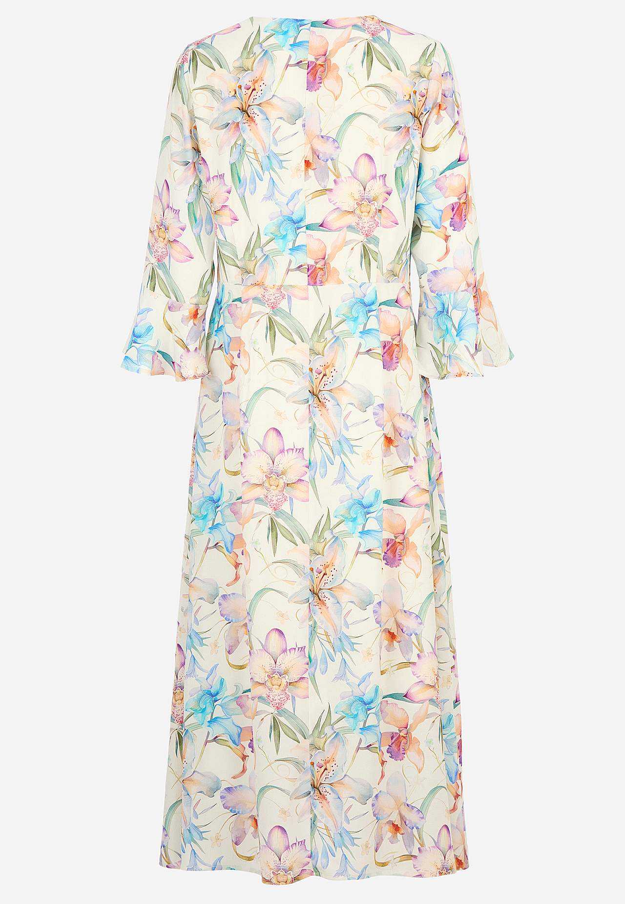 Kjole med flagrende ærme