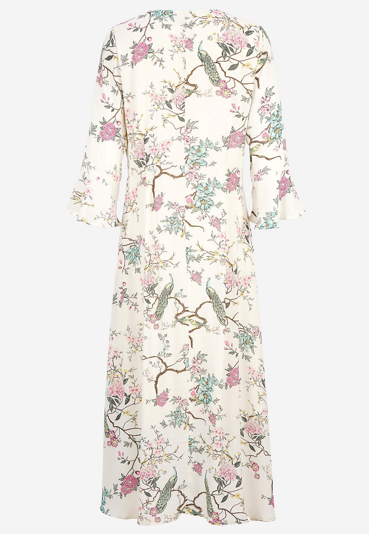 Kjole med flagrende ærme