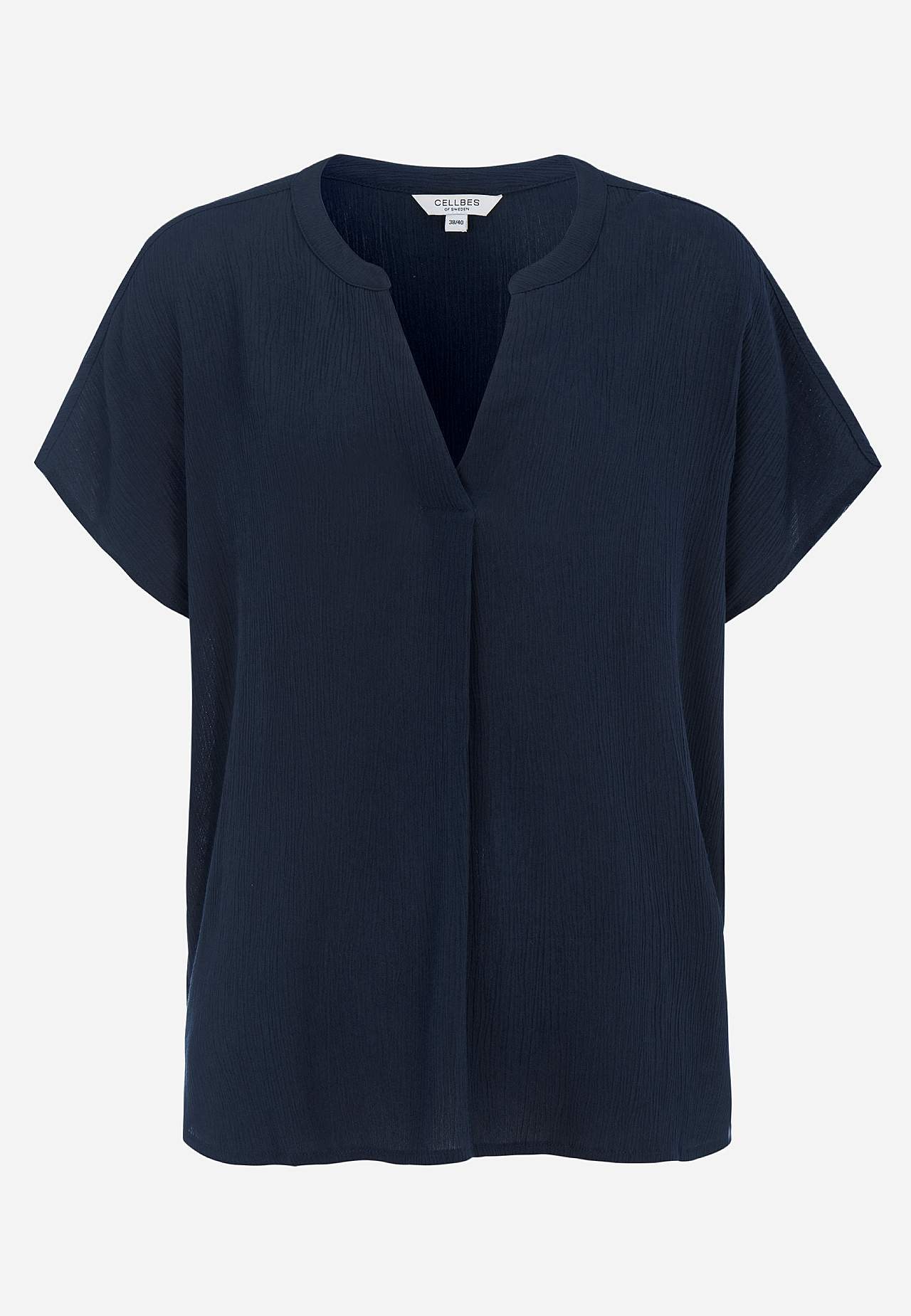 Kreppet bluse
