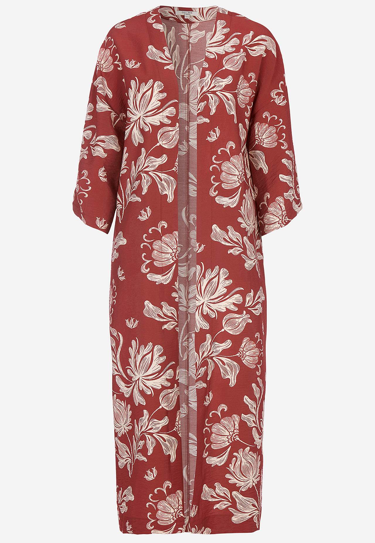 Åben kaftan med lommer
