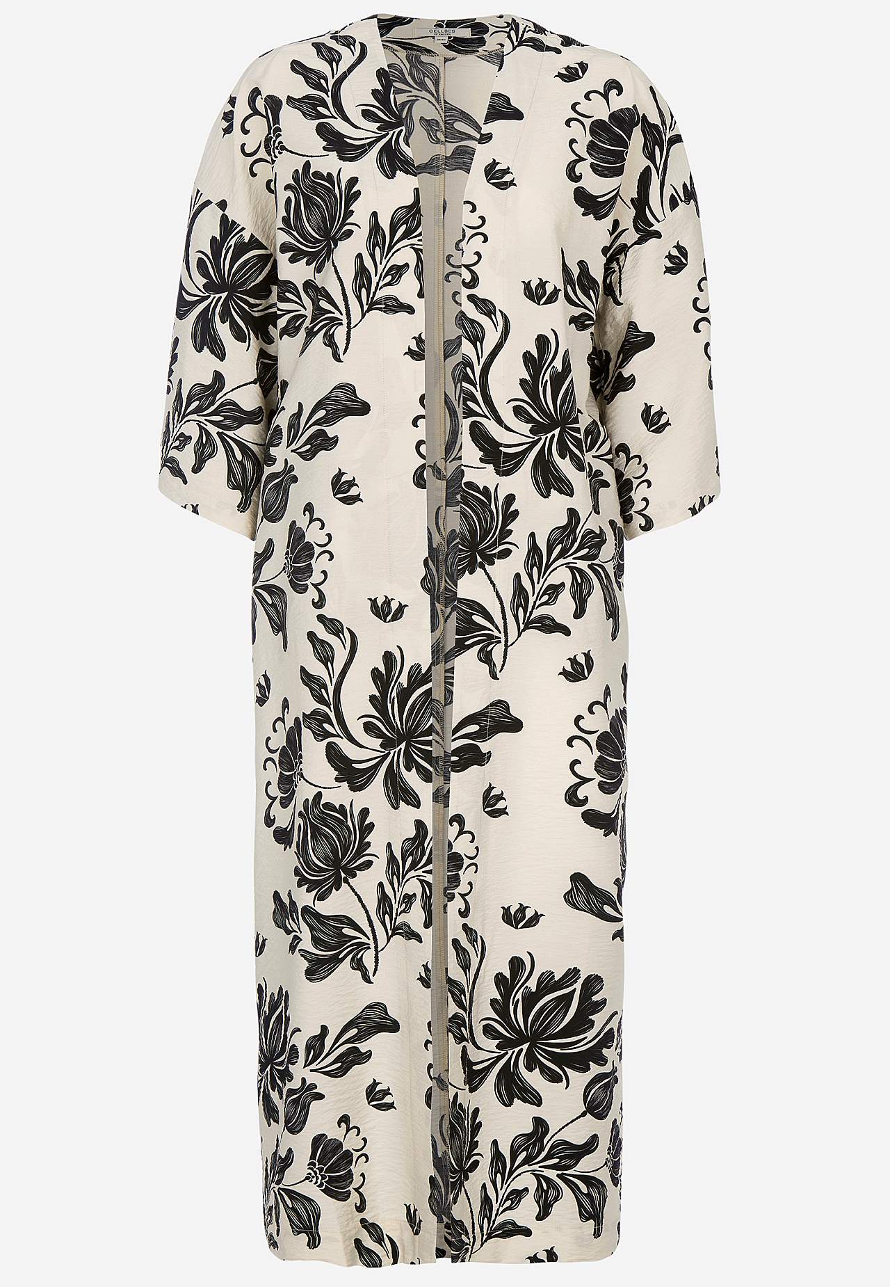 Åben kaftan med lommer