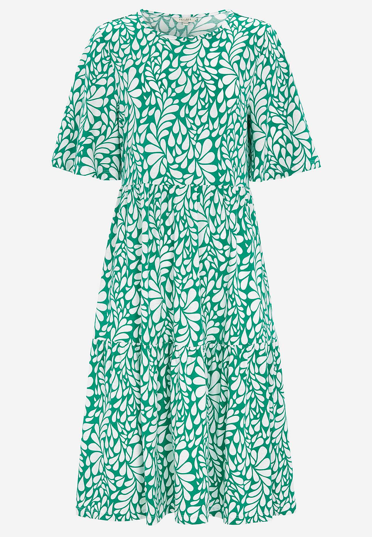 Jerseykjole med volant