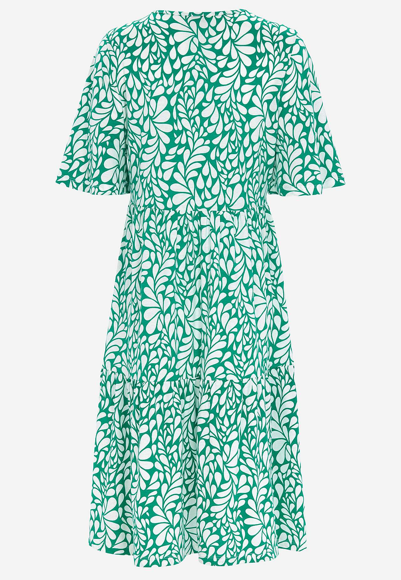 Jerseykjole med volant