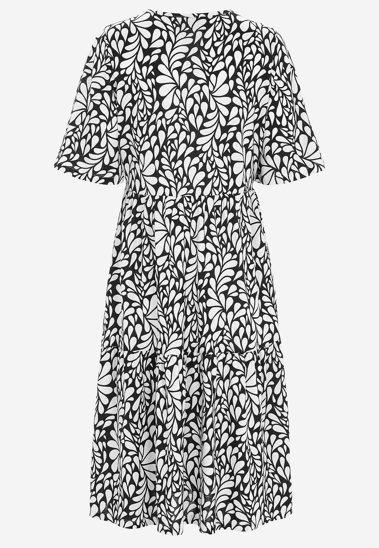 Jerseykjole med volant