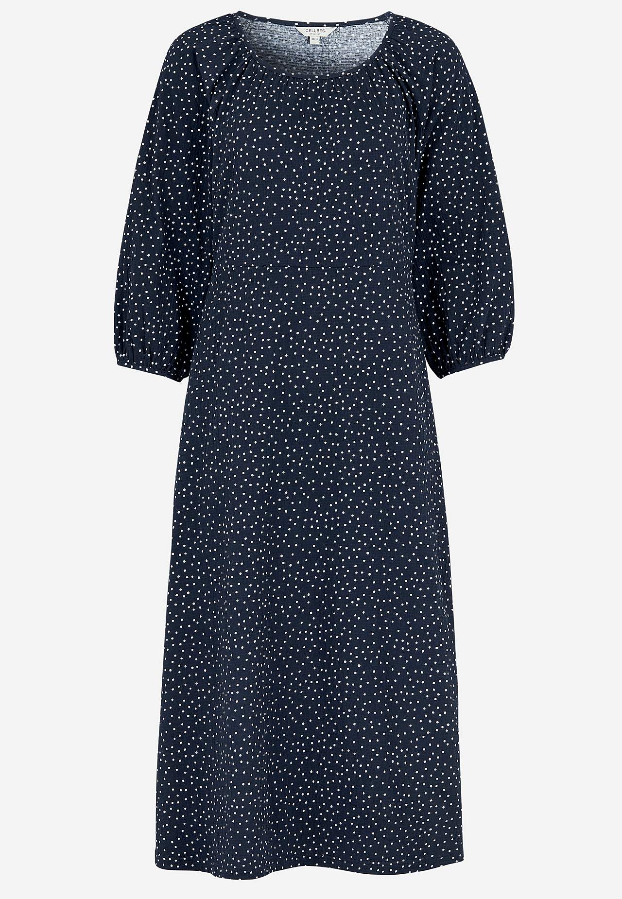 Prikket, rynket jerseykjole