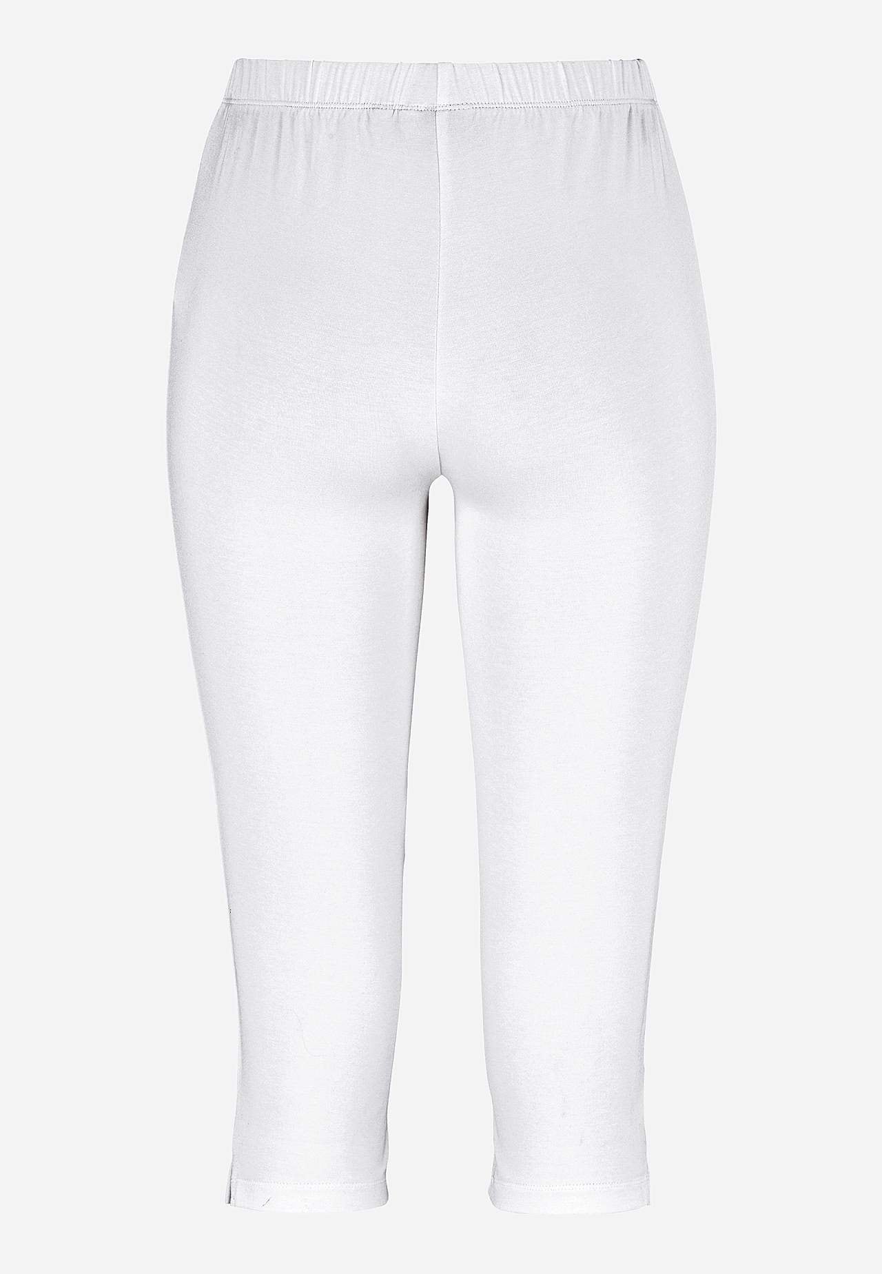 Capri leggings med sideslidser