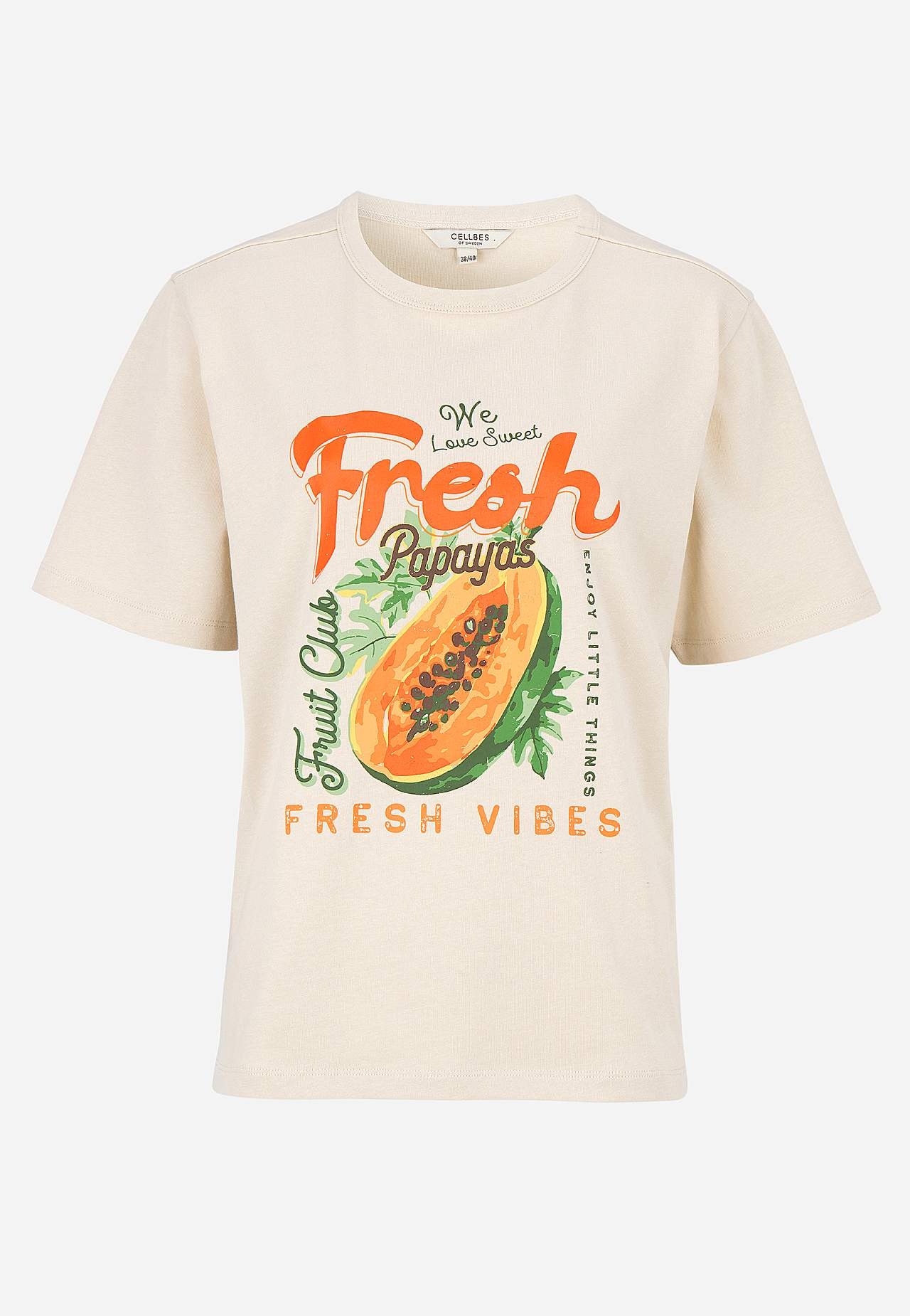 T-shirt i økologisk bomuld med tryk