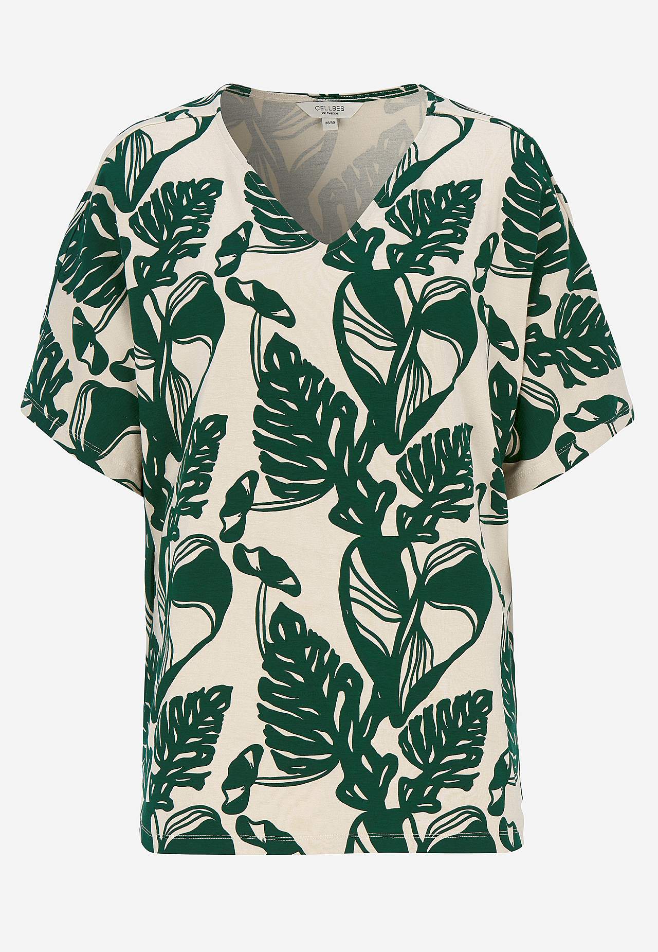 Jerseytop med kimonoærme