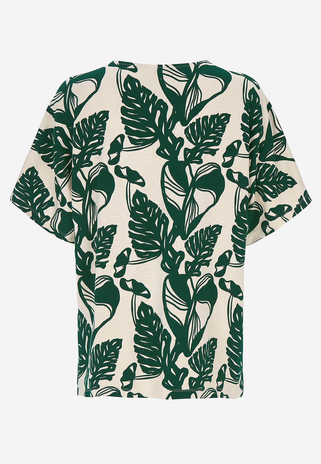 Jerseytop med kimonoærme