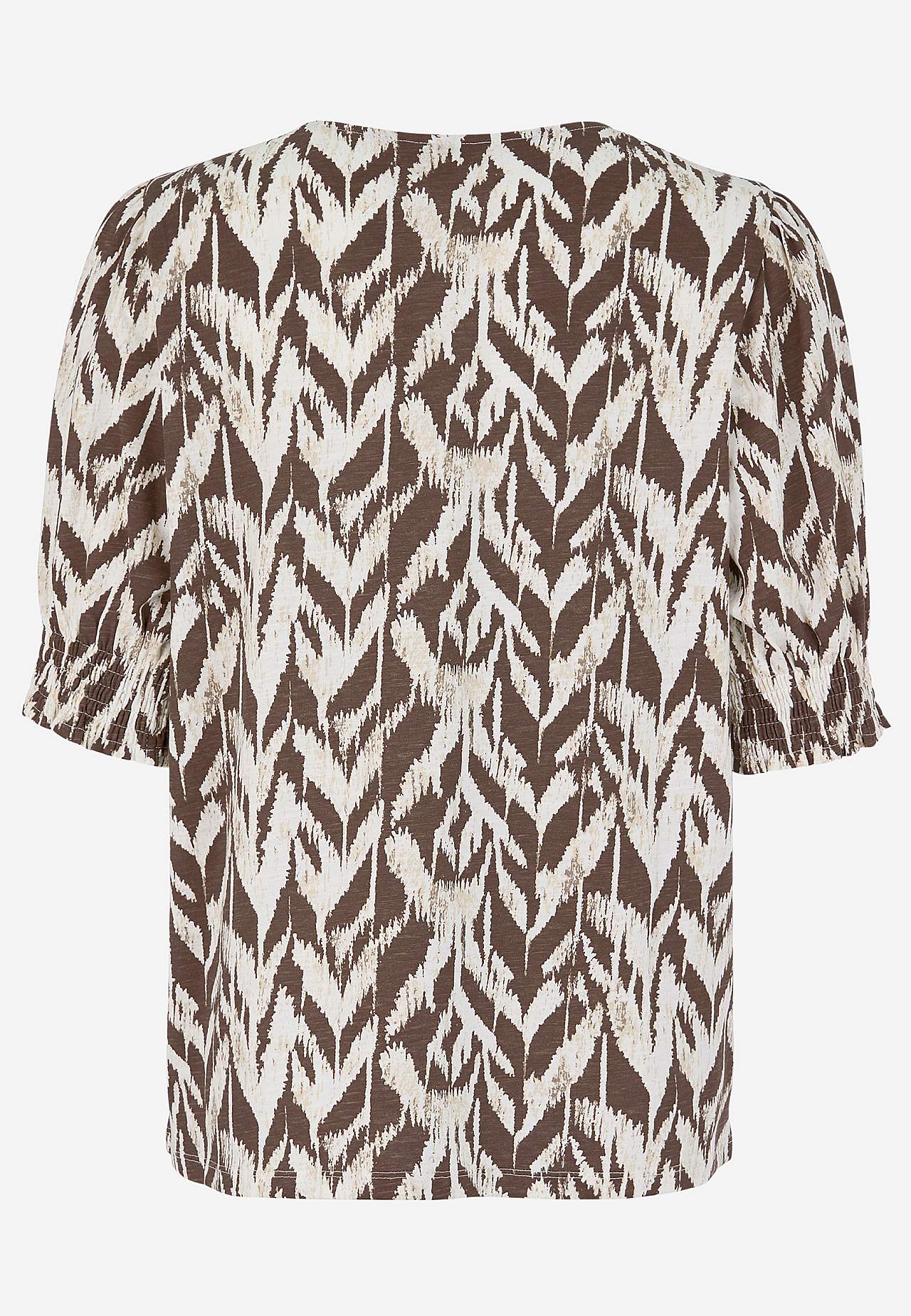 Jerseytop med knapper