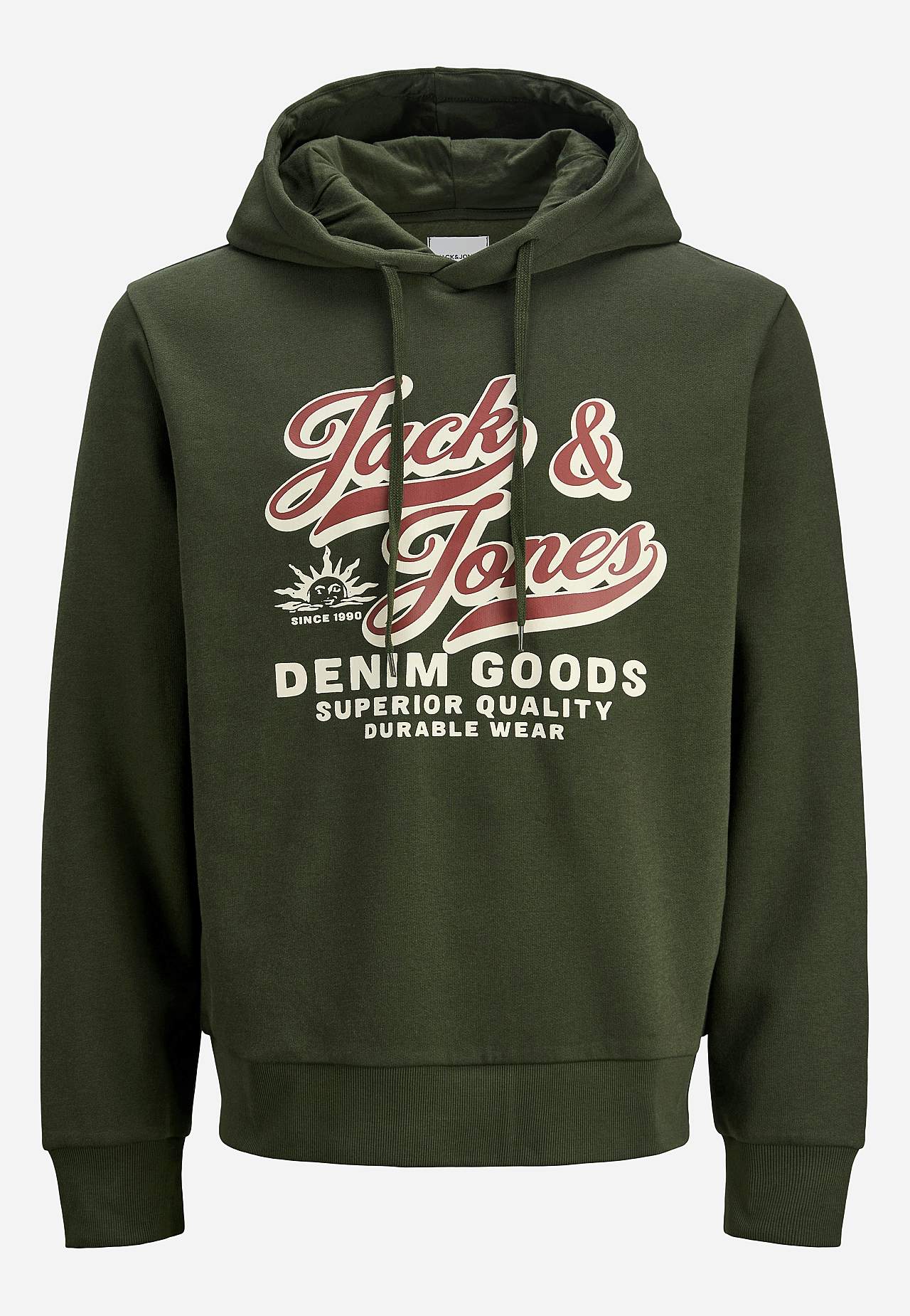 Hættetrøje med tryk